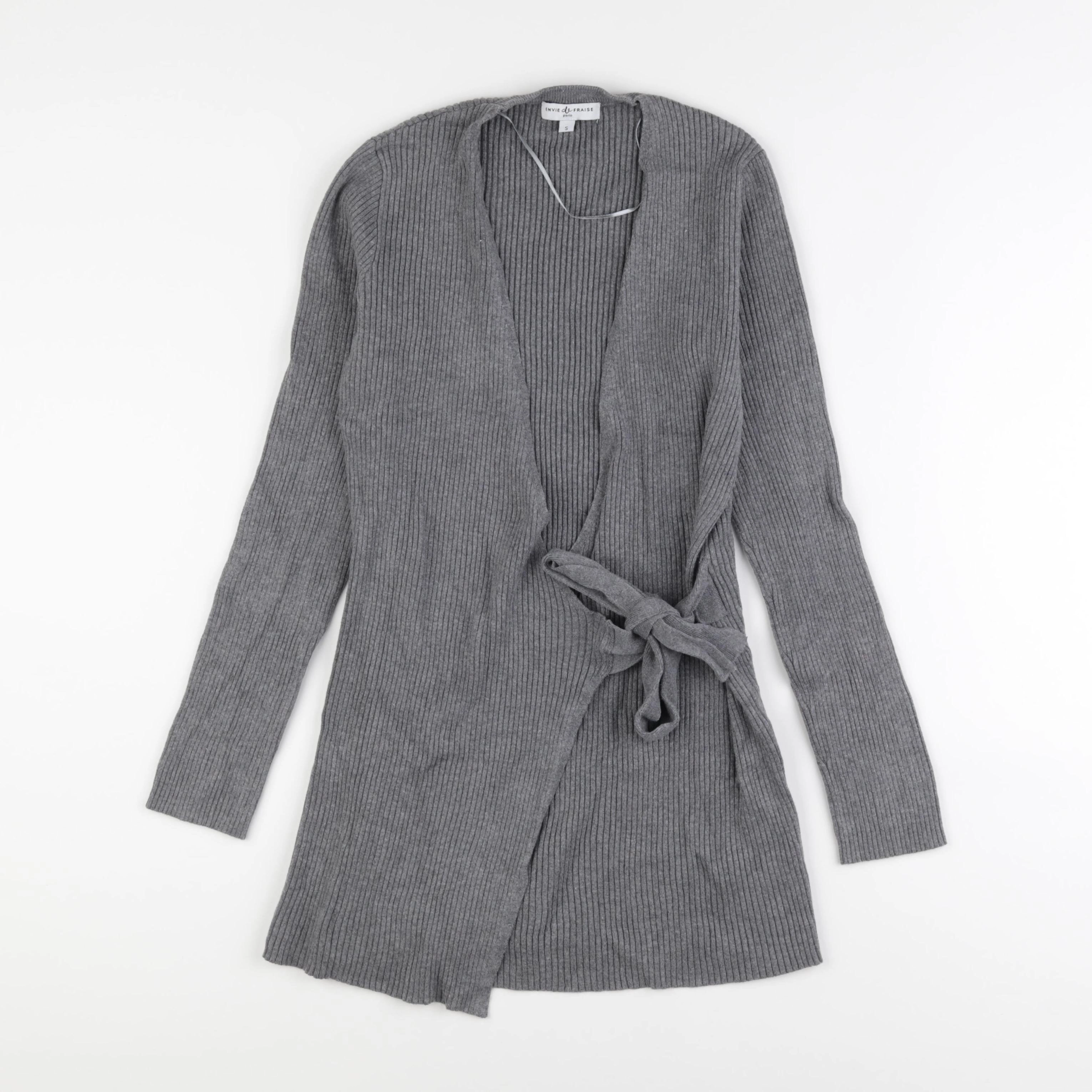Envie de fraise - gilet allaitement, grossesse gris - 34 à 36