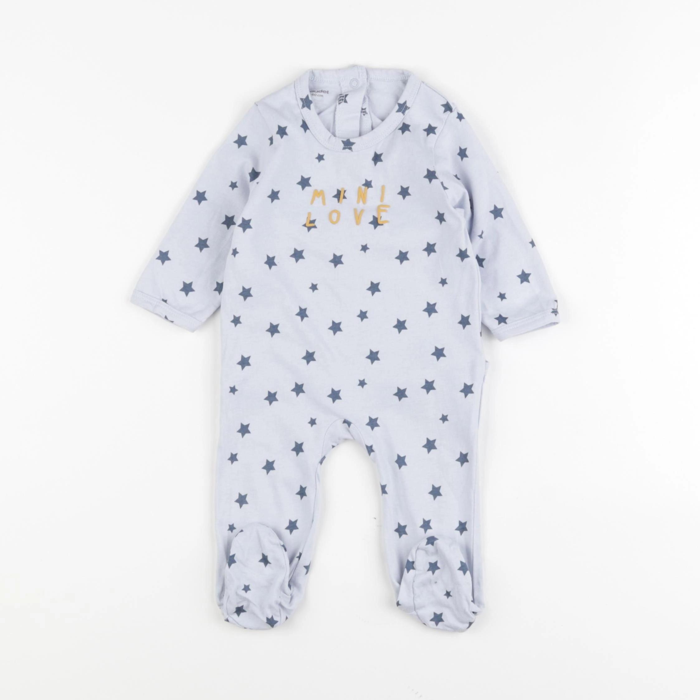 Vertbaudet - pyjama coton bleu - 3 mois