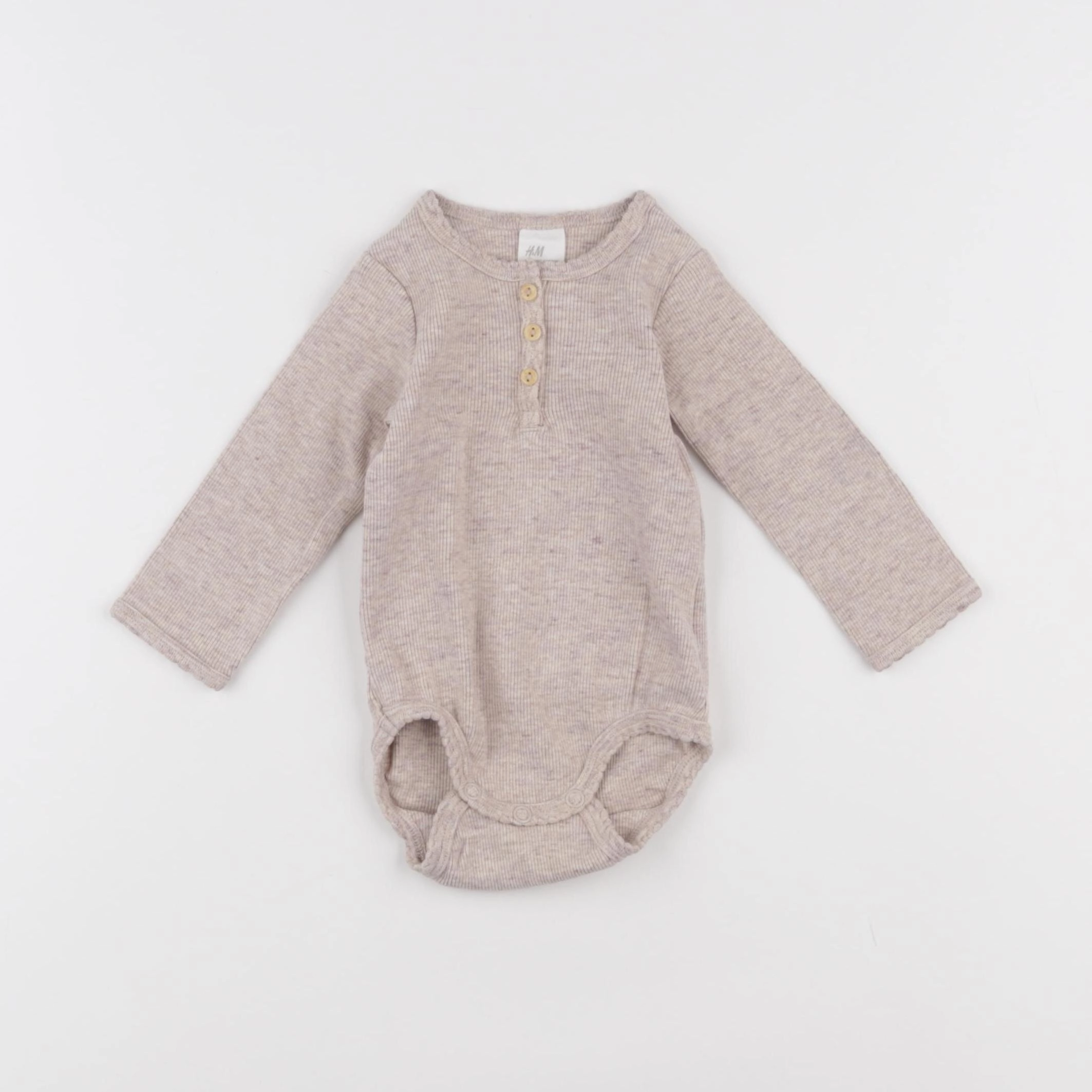 H&M - body beige - 2/4 mois