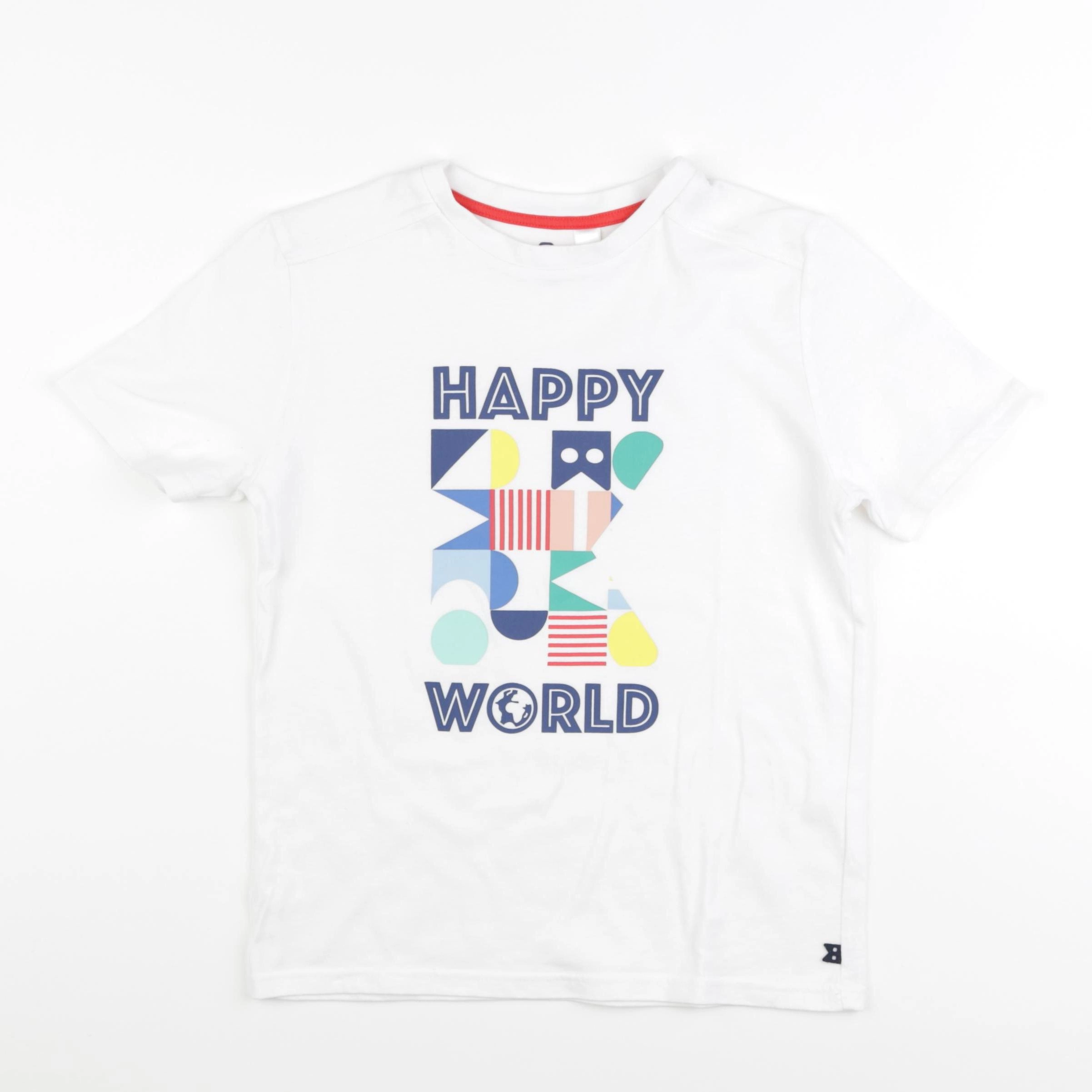 Okaidi - tee-shirt blanc - 8 ans