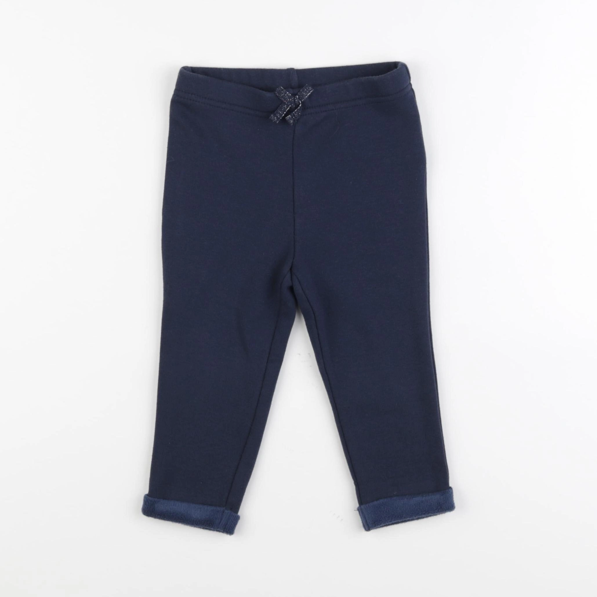Tape à l'oeil - legging doublé bleu - 24 mois