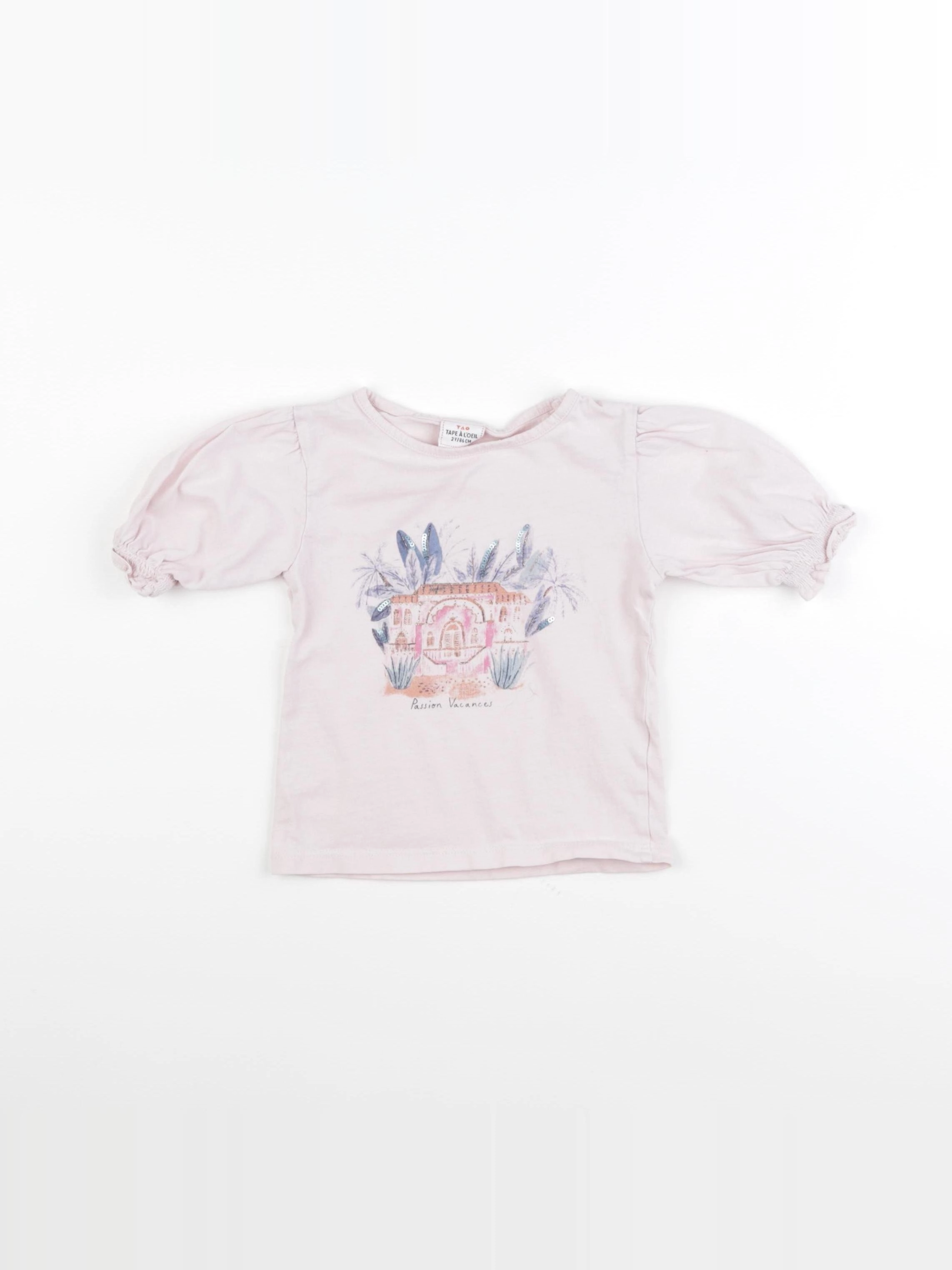 Tape à l'oeil - tee-shirt rose - 2 ans