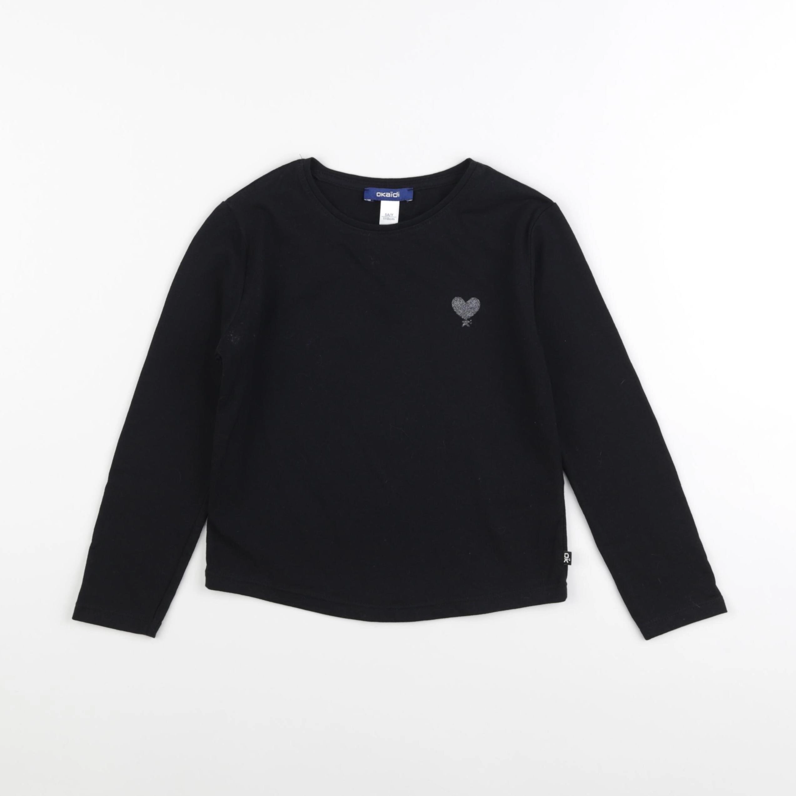Okaidi - tee-shirt noir - 5 ans