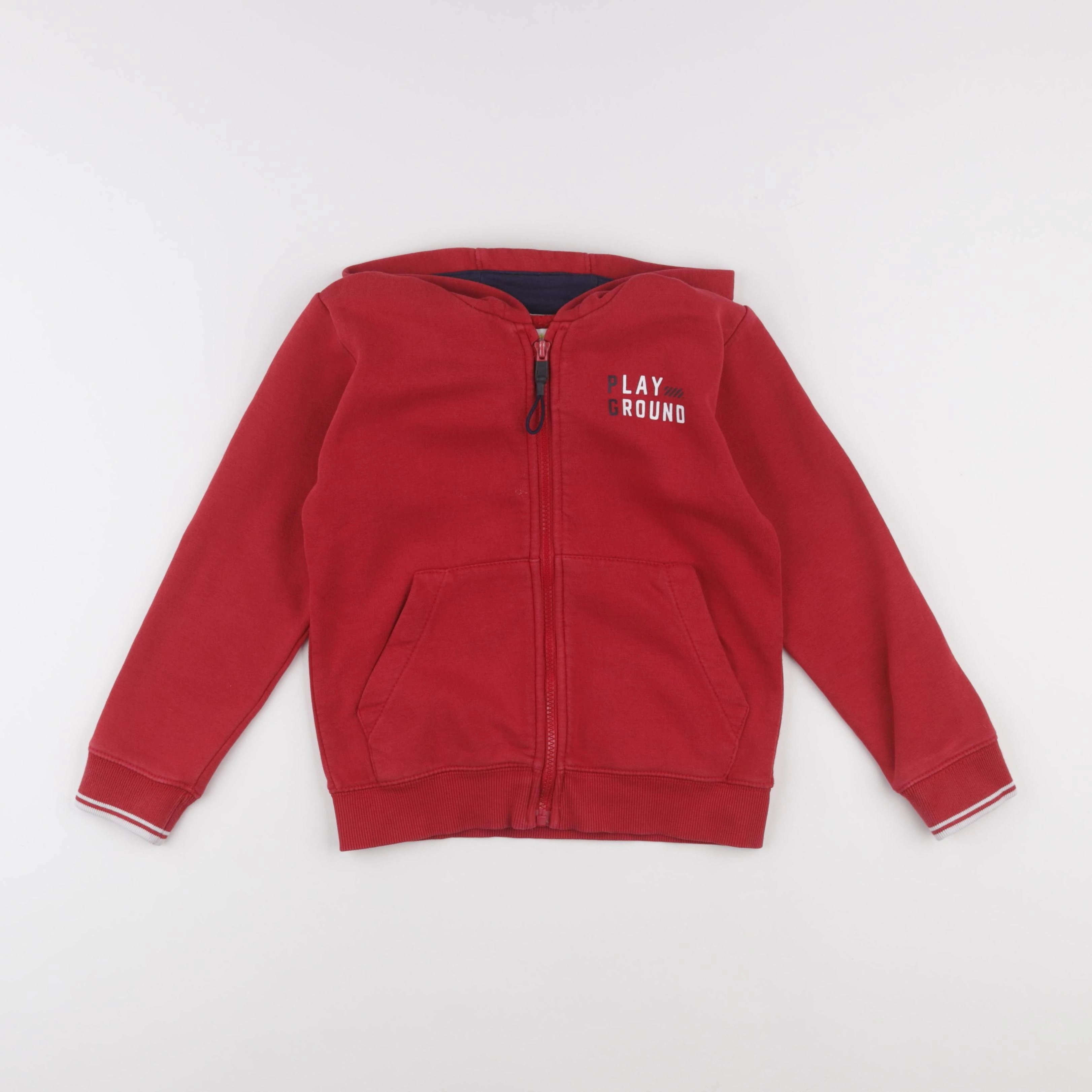 Vertbaudet - sweat rouge - 8 ans