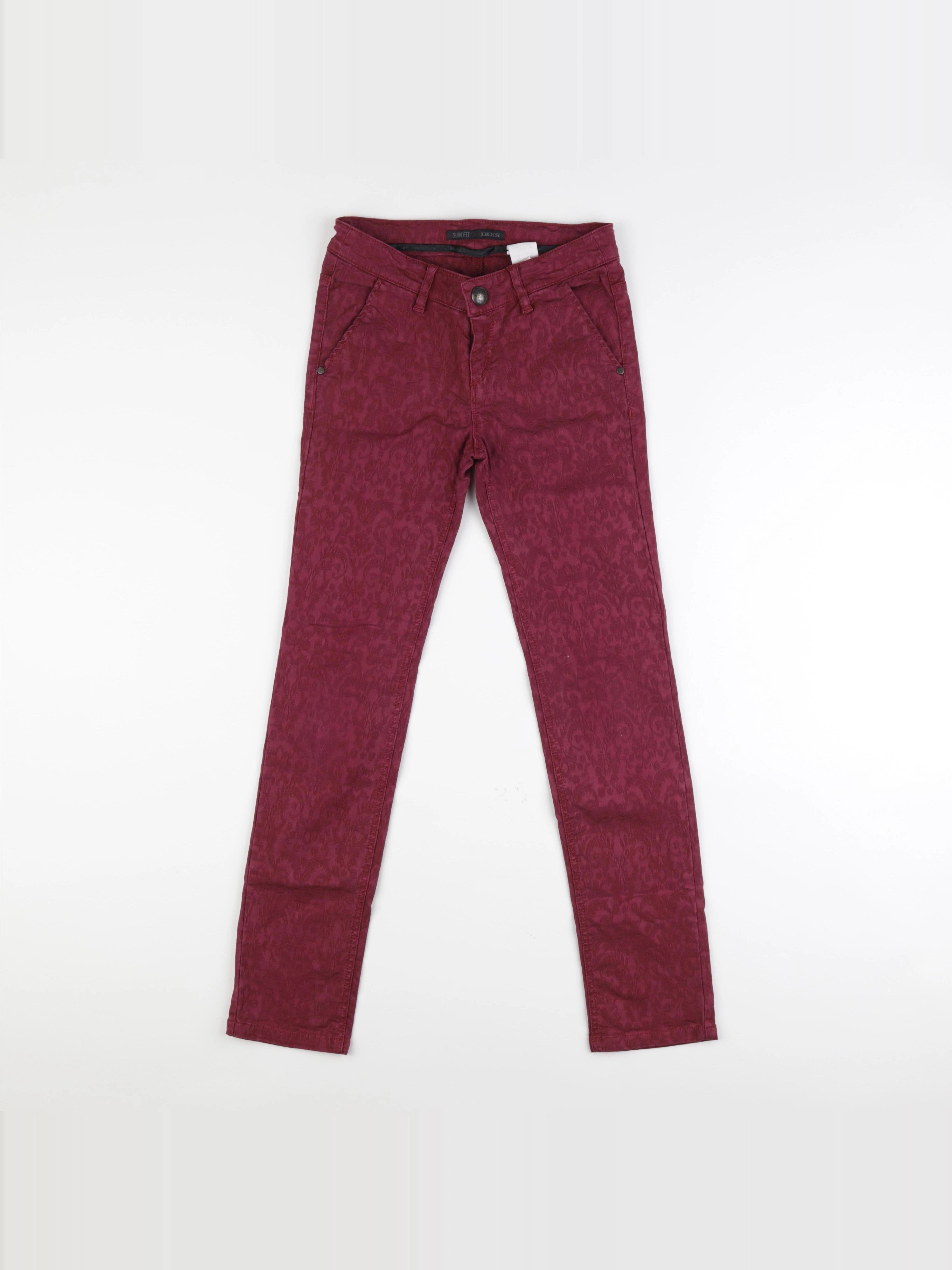 IKKS - pantalon rouge - 10 ans