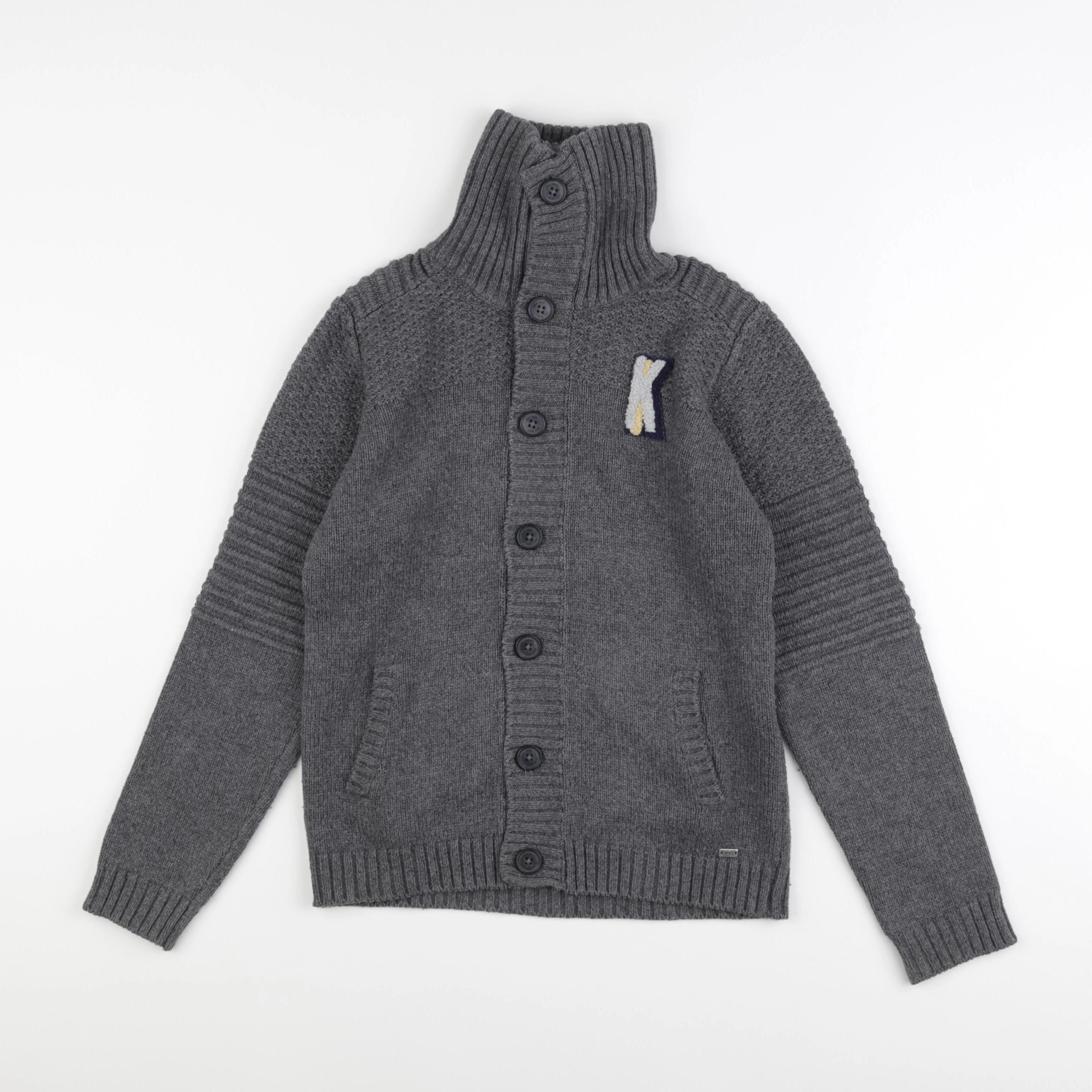IKKS - gilet gris - 10 ans