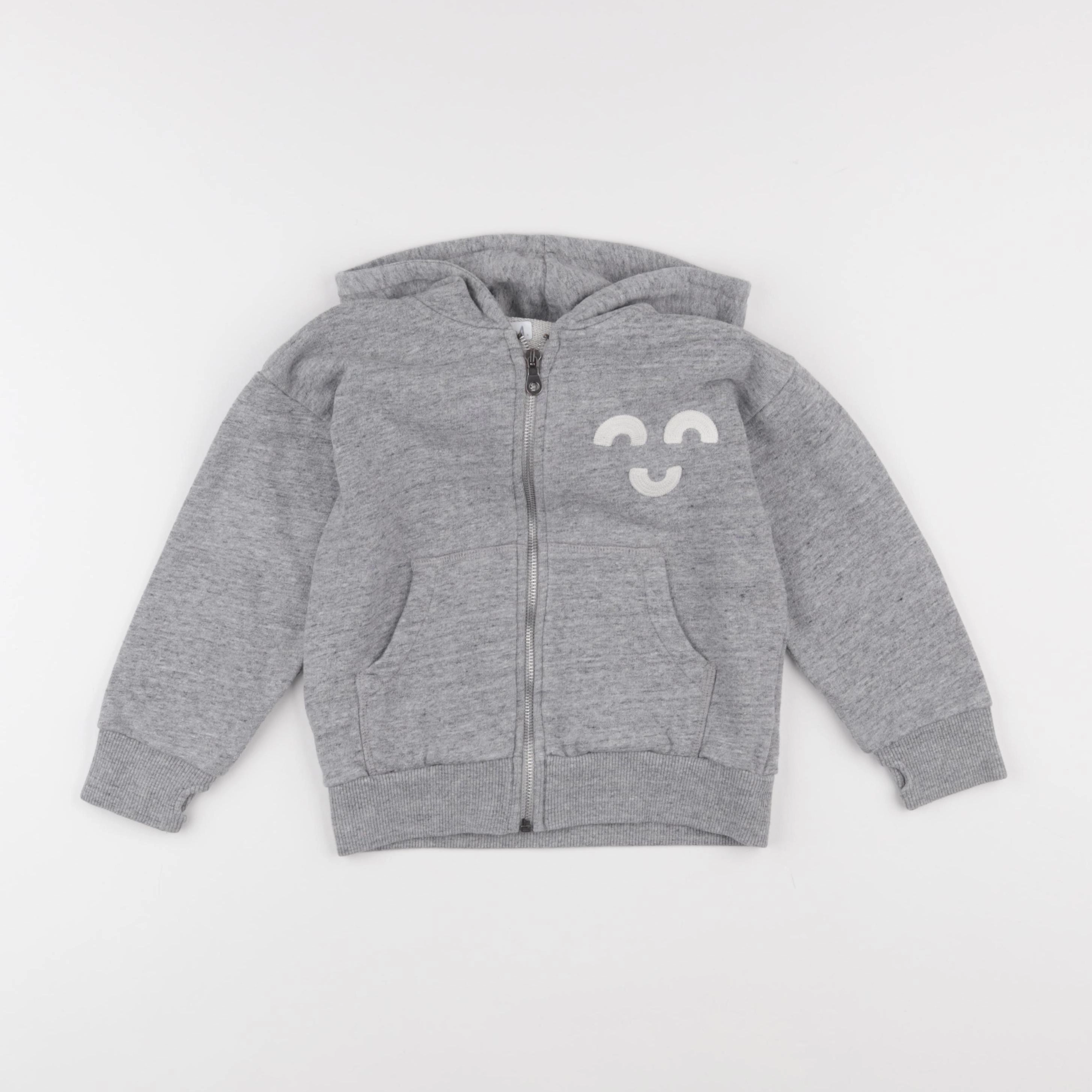Finger in the nose - sweat gris - 4/5 ans