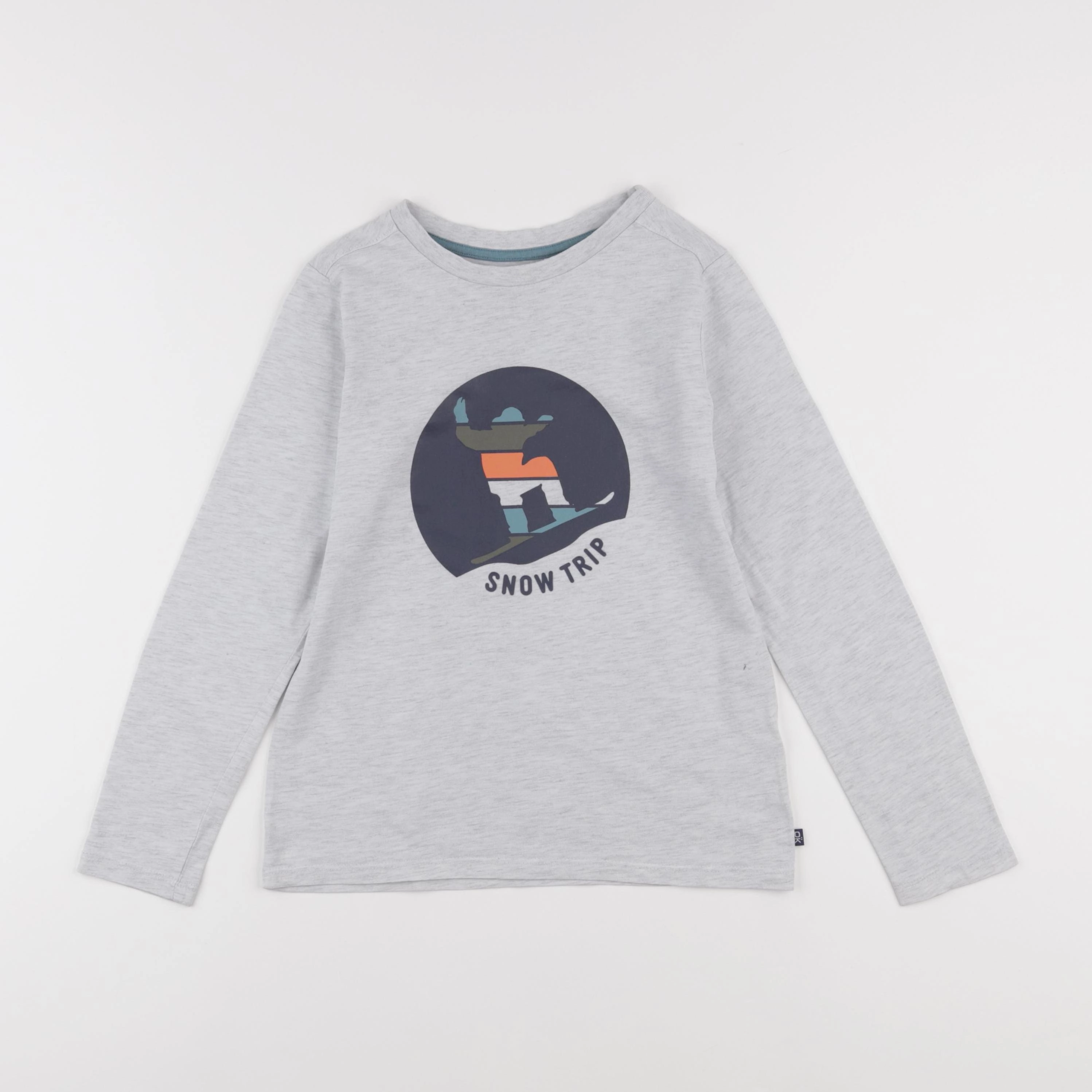 Okaidi - tee-shirt gris - 8 ans