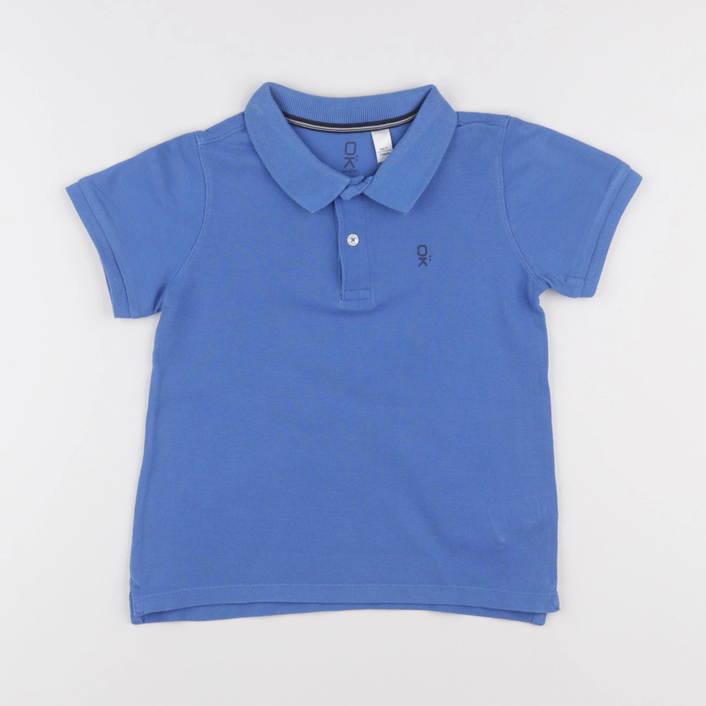 Okaidi - polo bleu - 6 ans