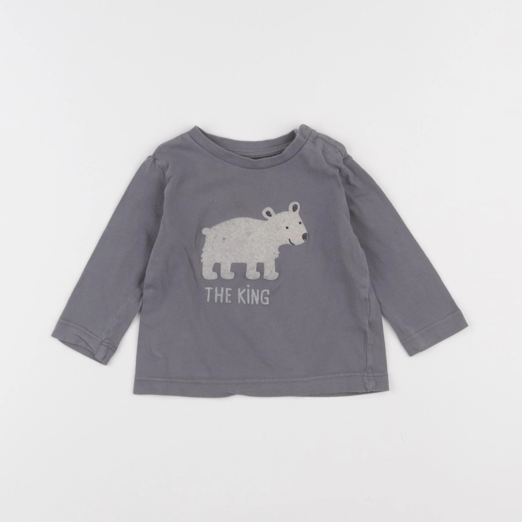 Boutchou - tee-shirt gris - 9 mois