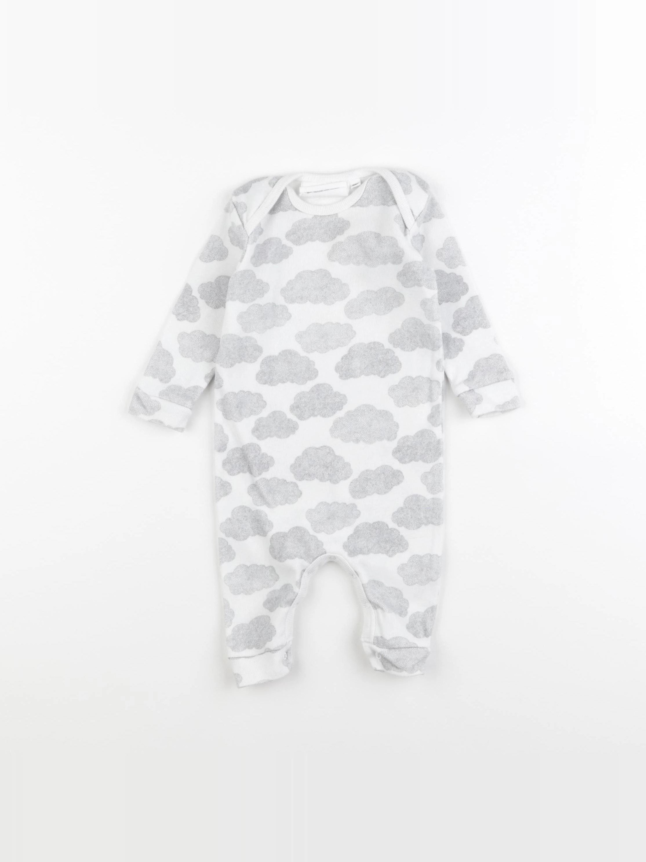 Moumout' - pyjama coton blanc - 6 mois