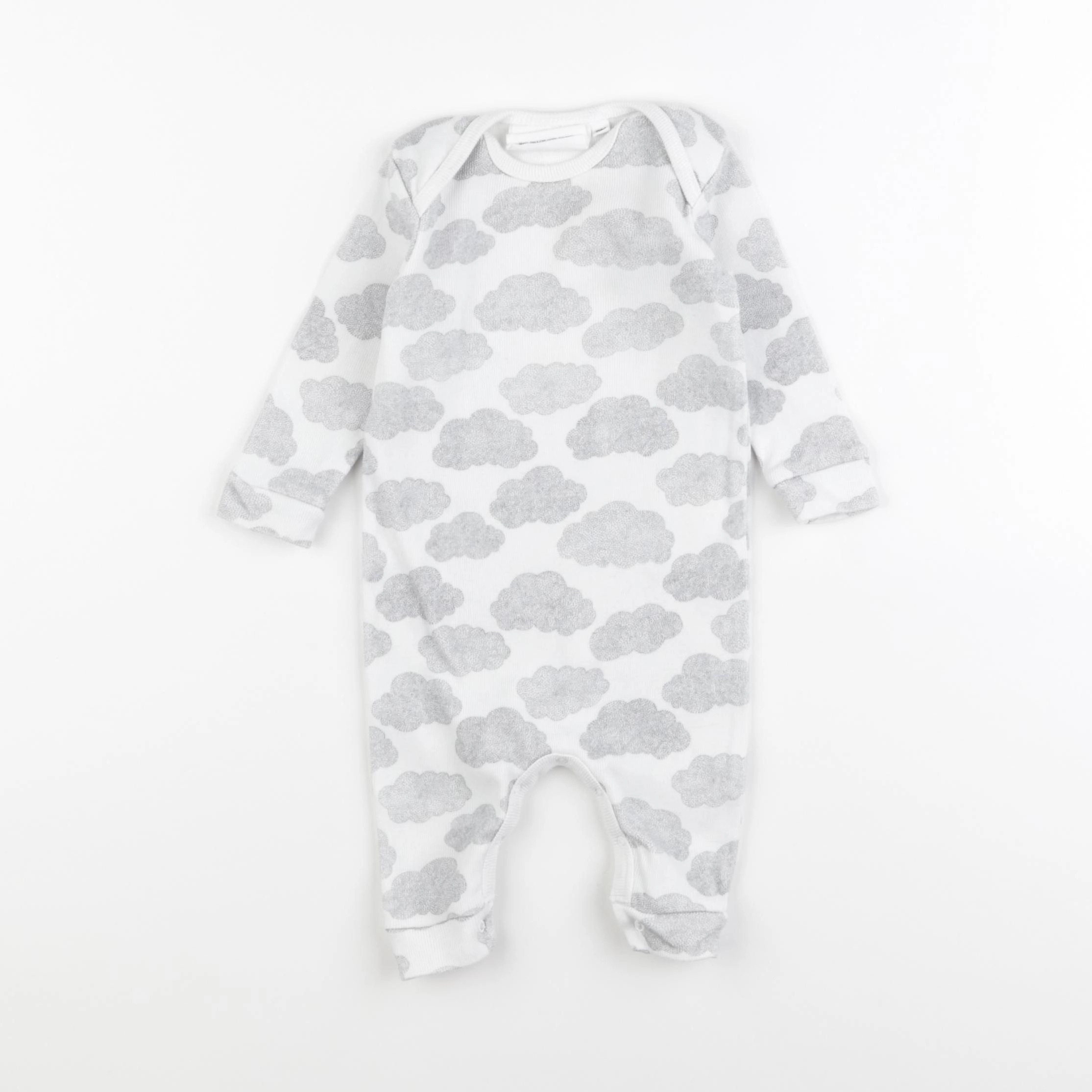 Moumout' - pyjama coton blanc - 6 mois