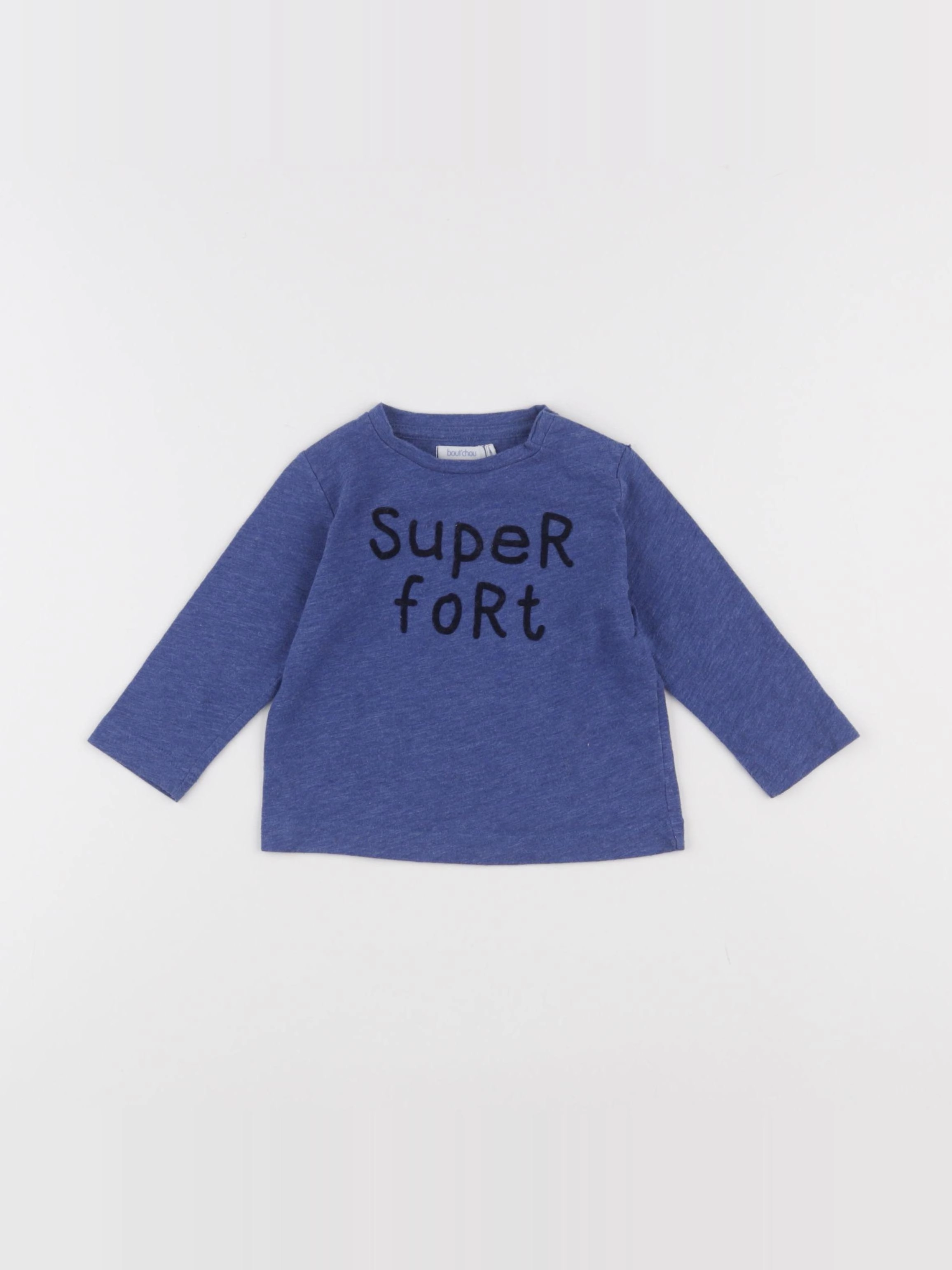 Boutchou - tee-shirt bleu - 6 mois
