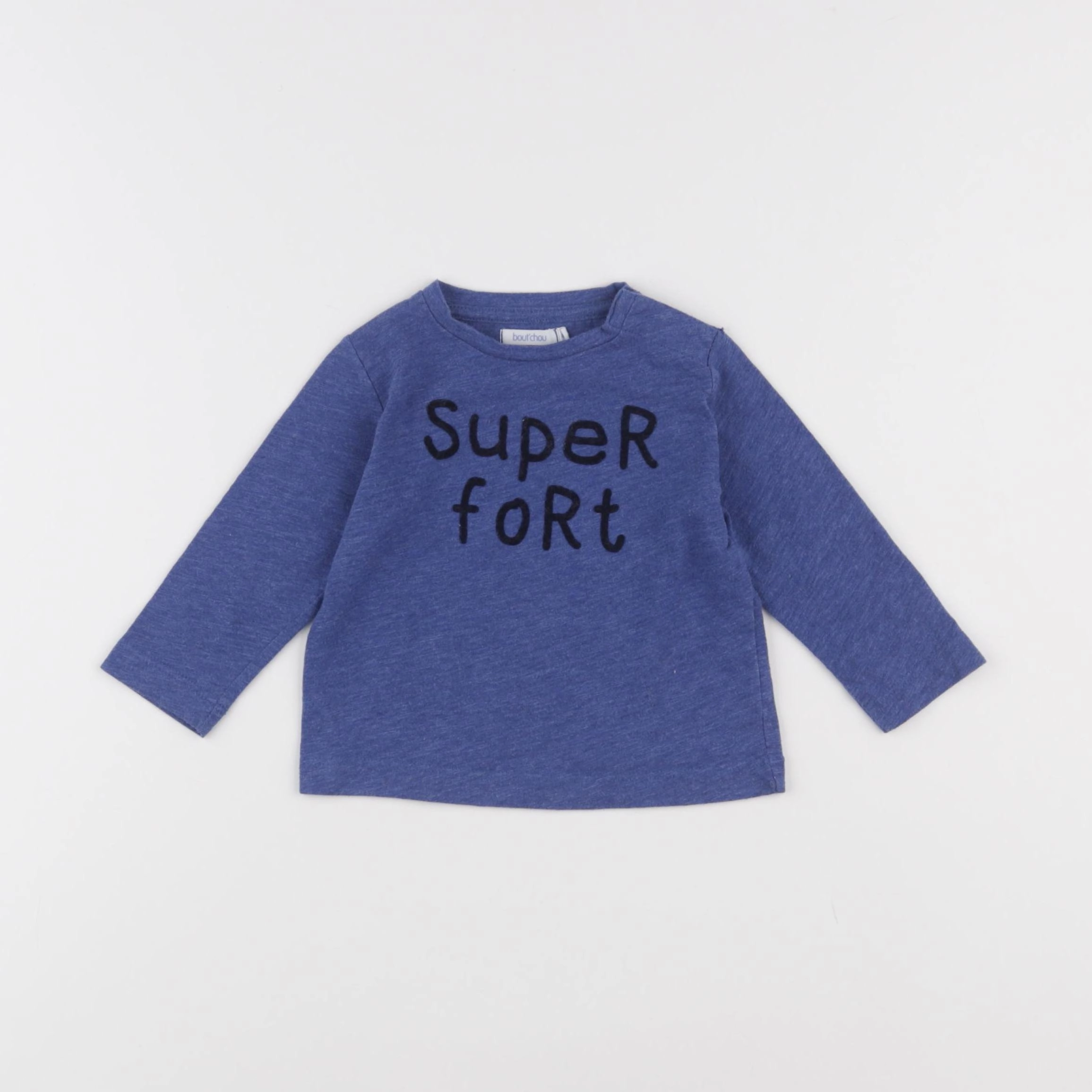 Boutchou - tee-shirt bleu - 6 mois