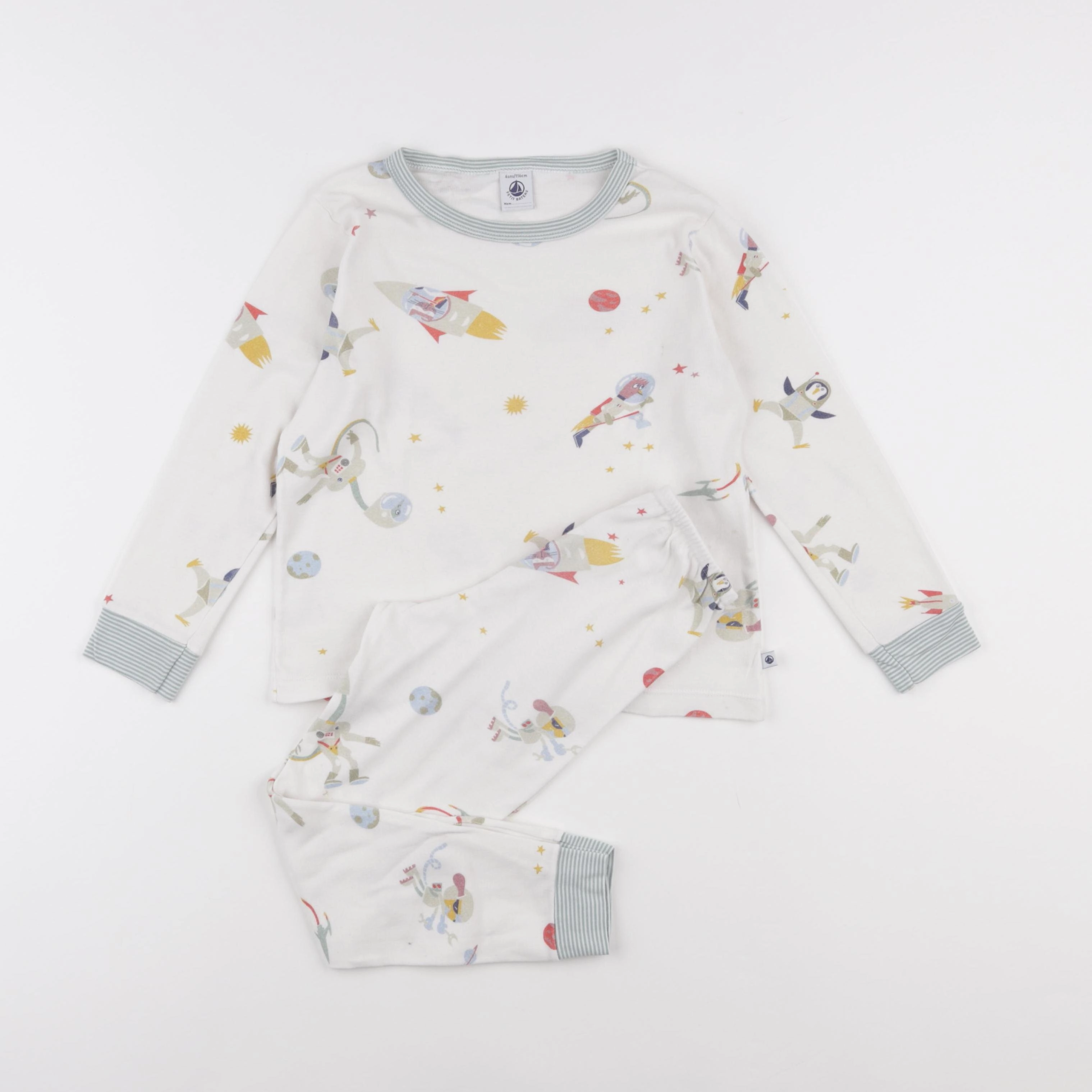 Petit Bateau - pyjama coton multicolore - 6 ans