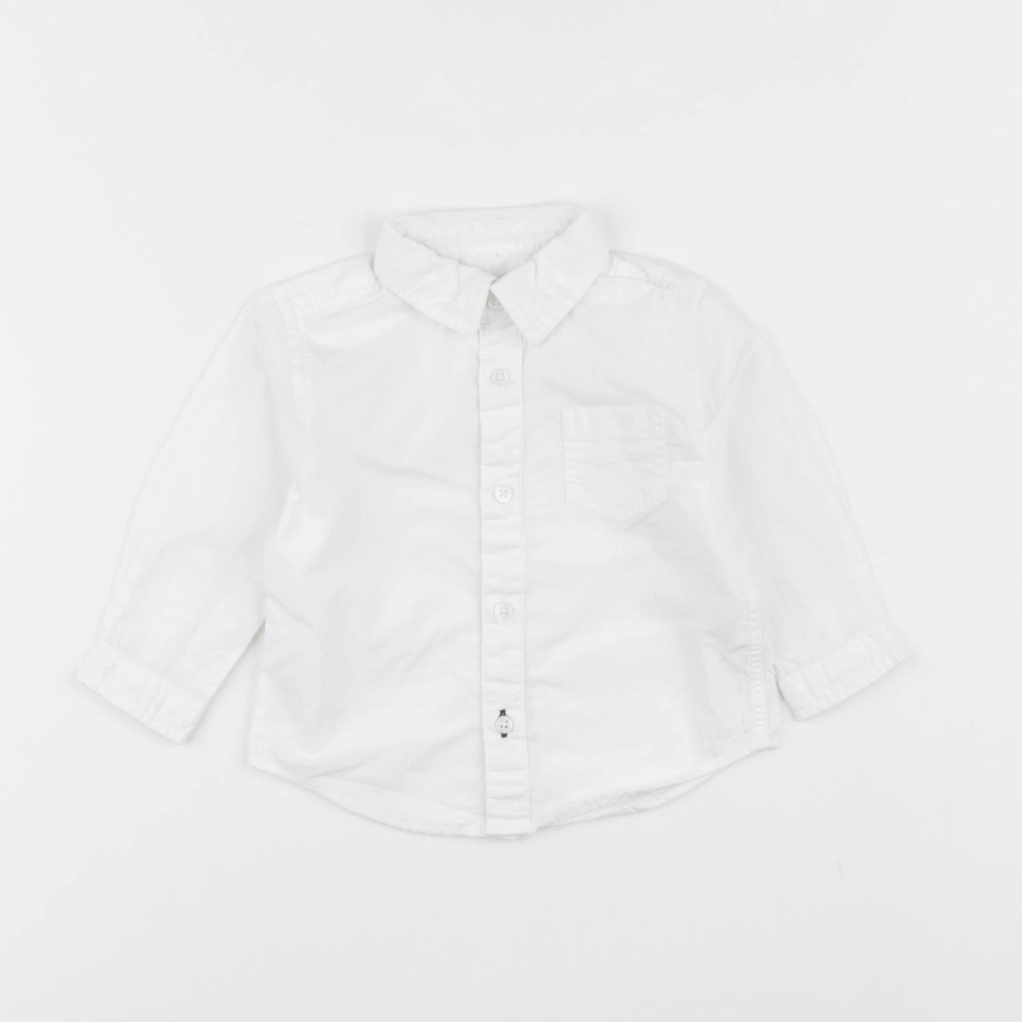 Boutchou - chemise blanc - 6 mois