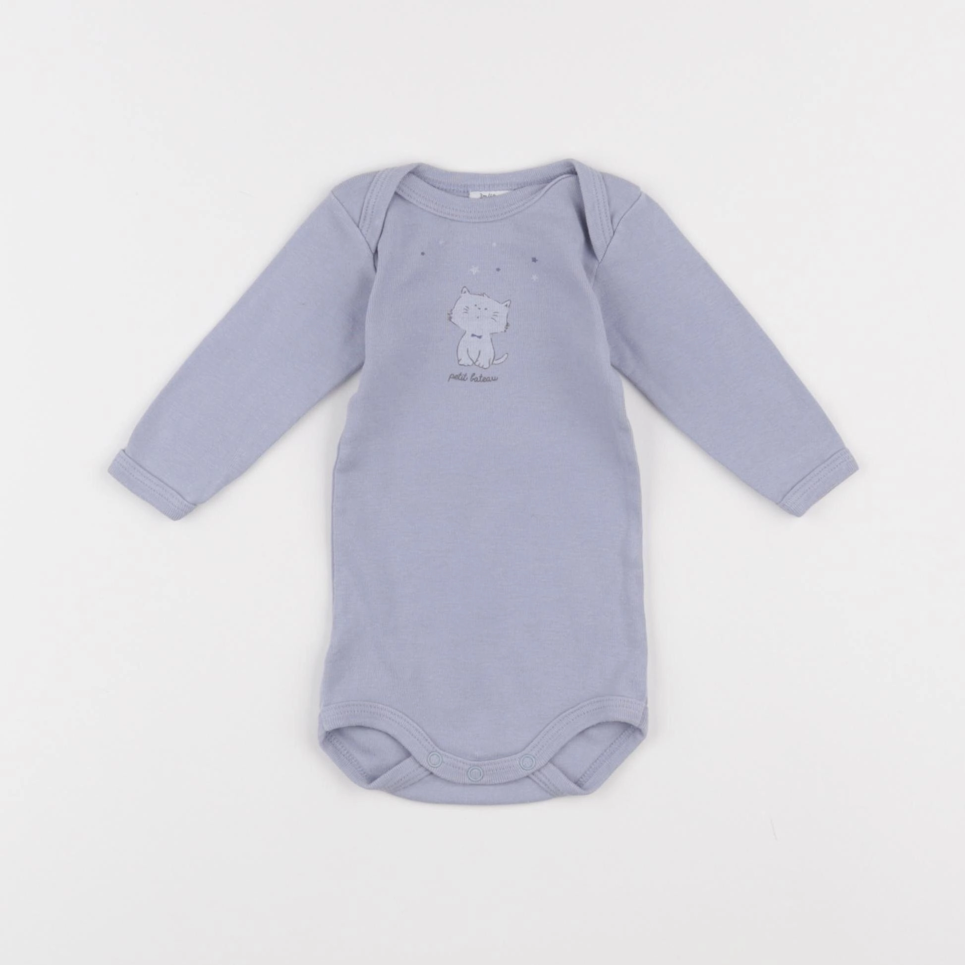 Petit Bateau - body bleu - 3 mois