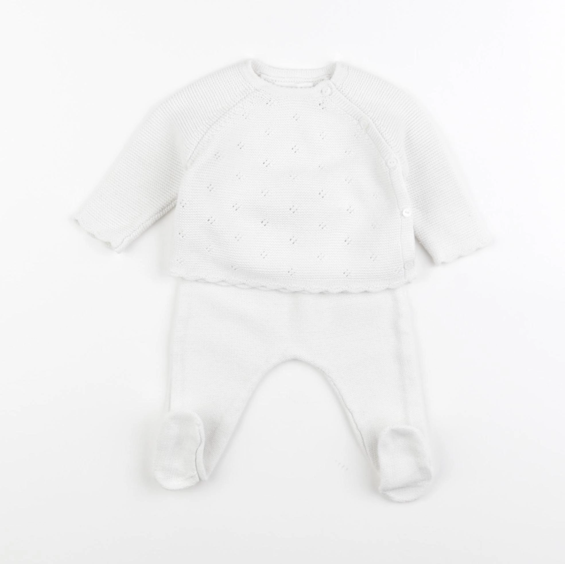 Zara - ensemble blanc - 1/3 mois