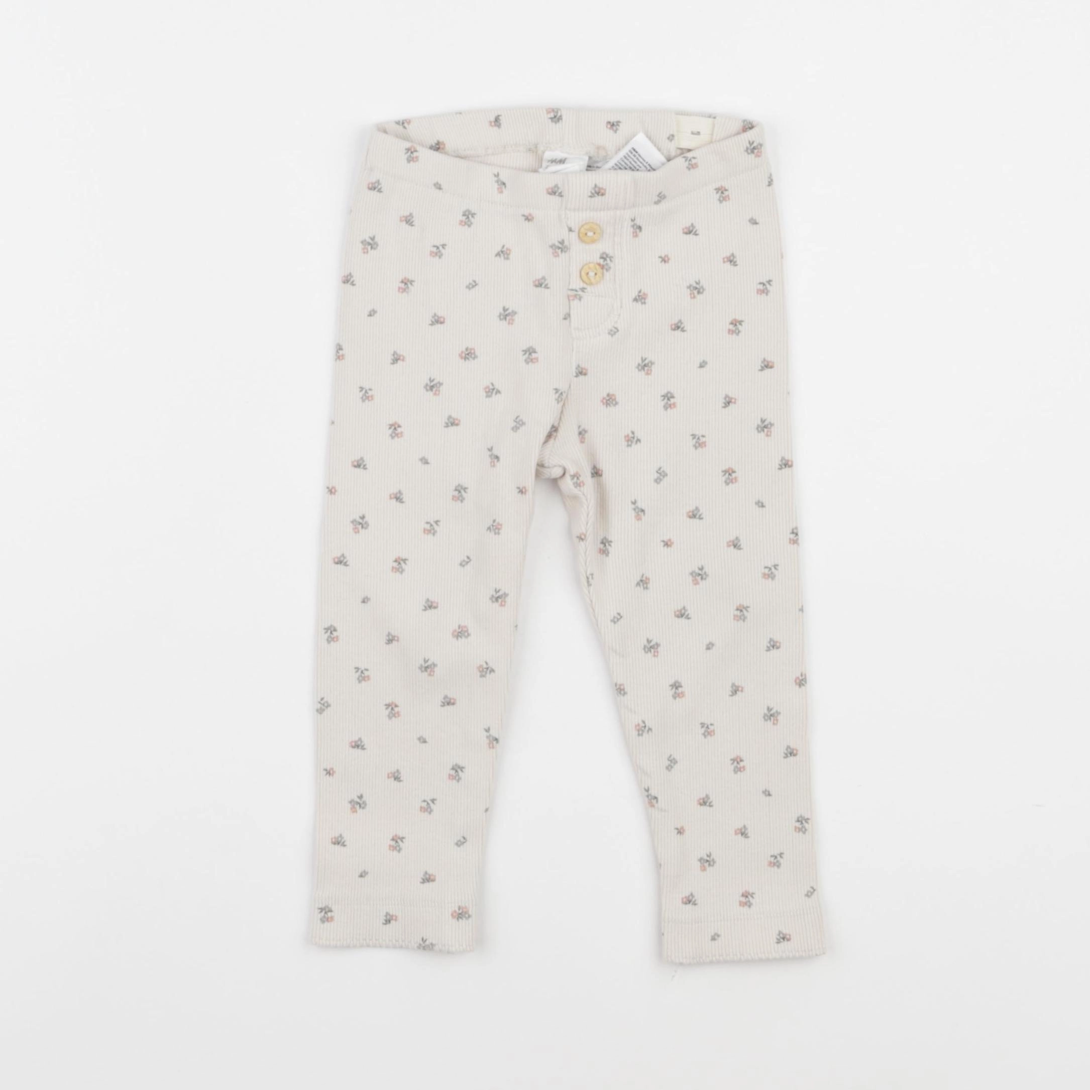 H&M - legging beige - 12/18 mois