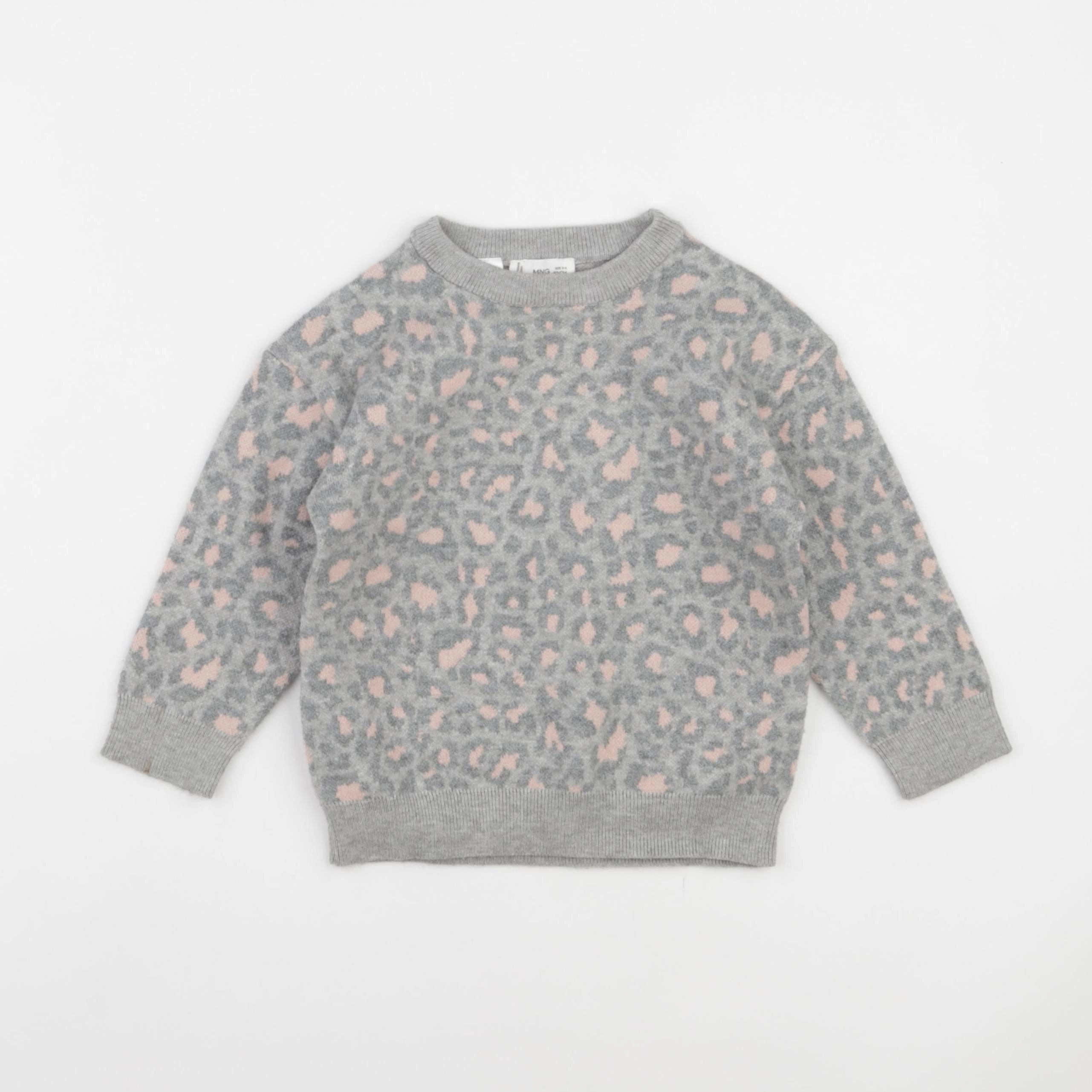 Mango - pull gris - 2/3 ans