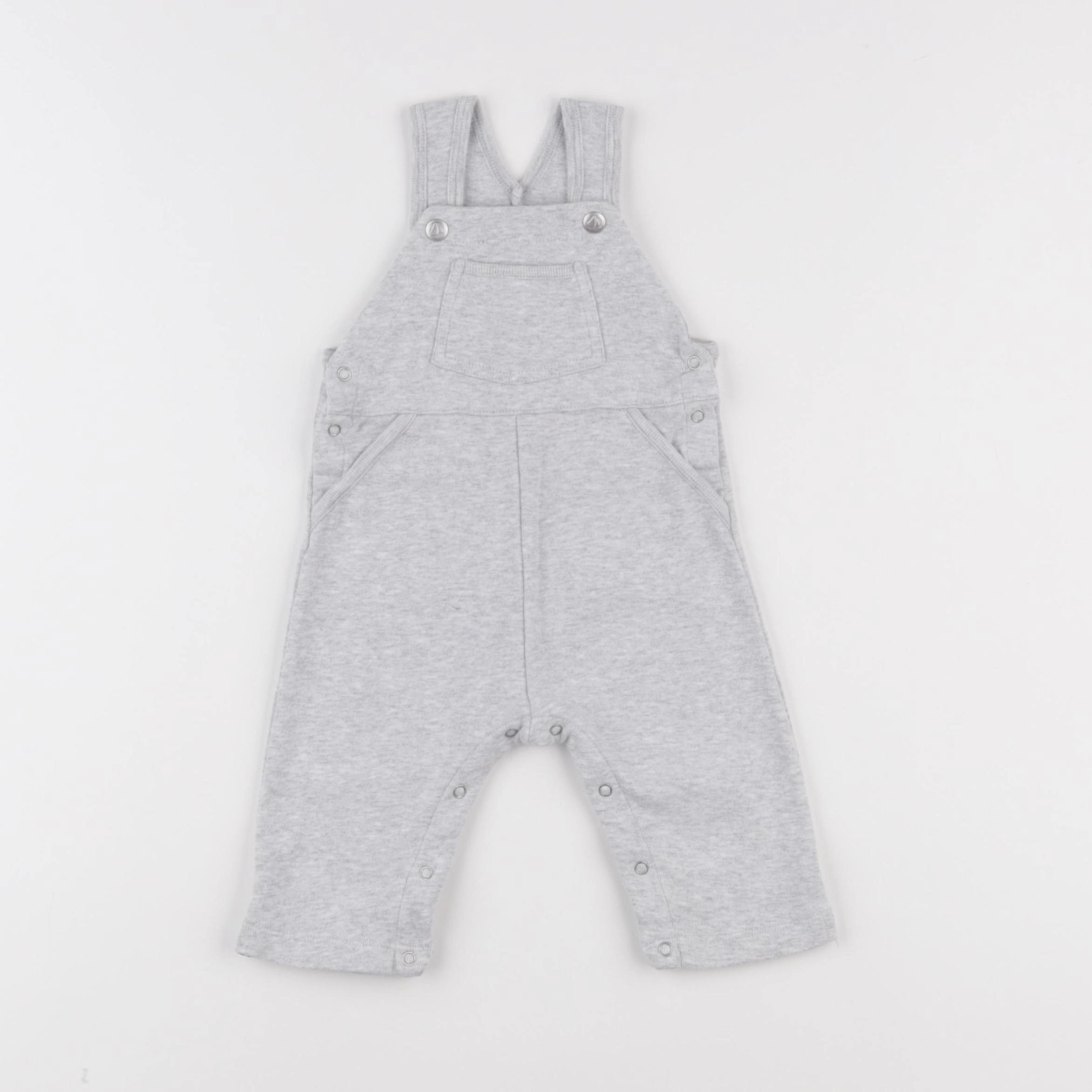 Petit Bateau - salopette gris - 3 mois