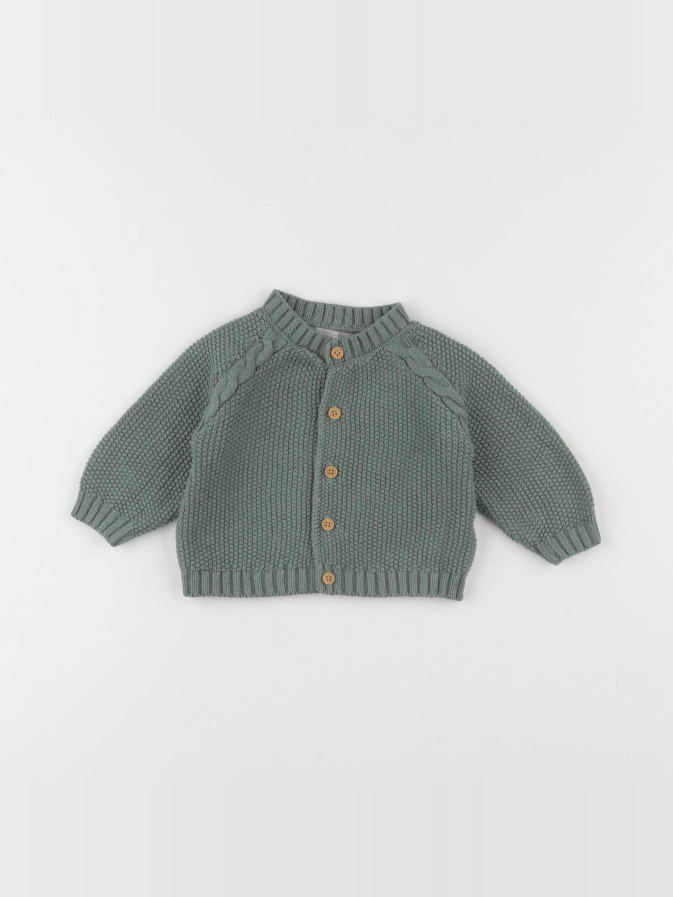 Boutchou - gilet vert - 3 mois