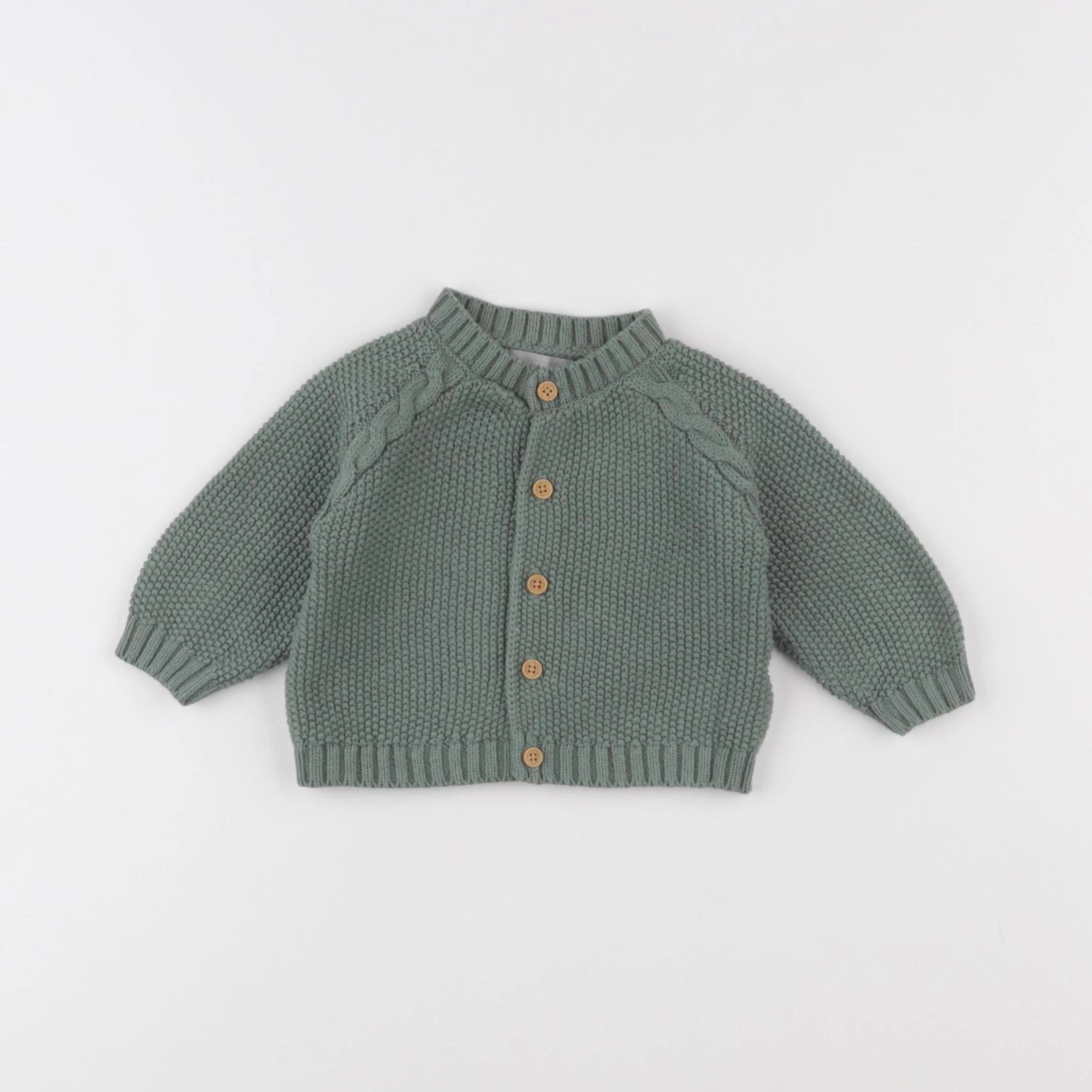 Boutchou - gilet vert - 3 mois