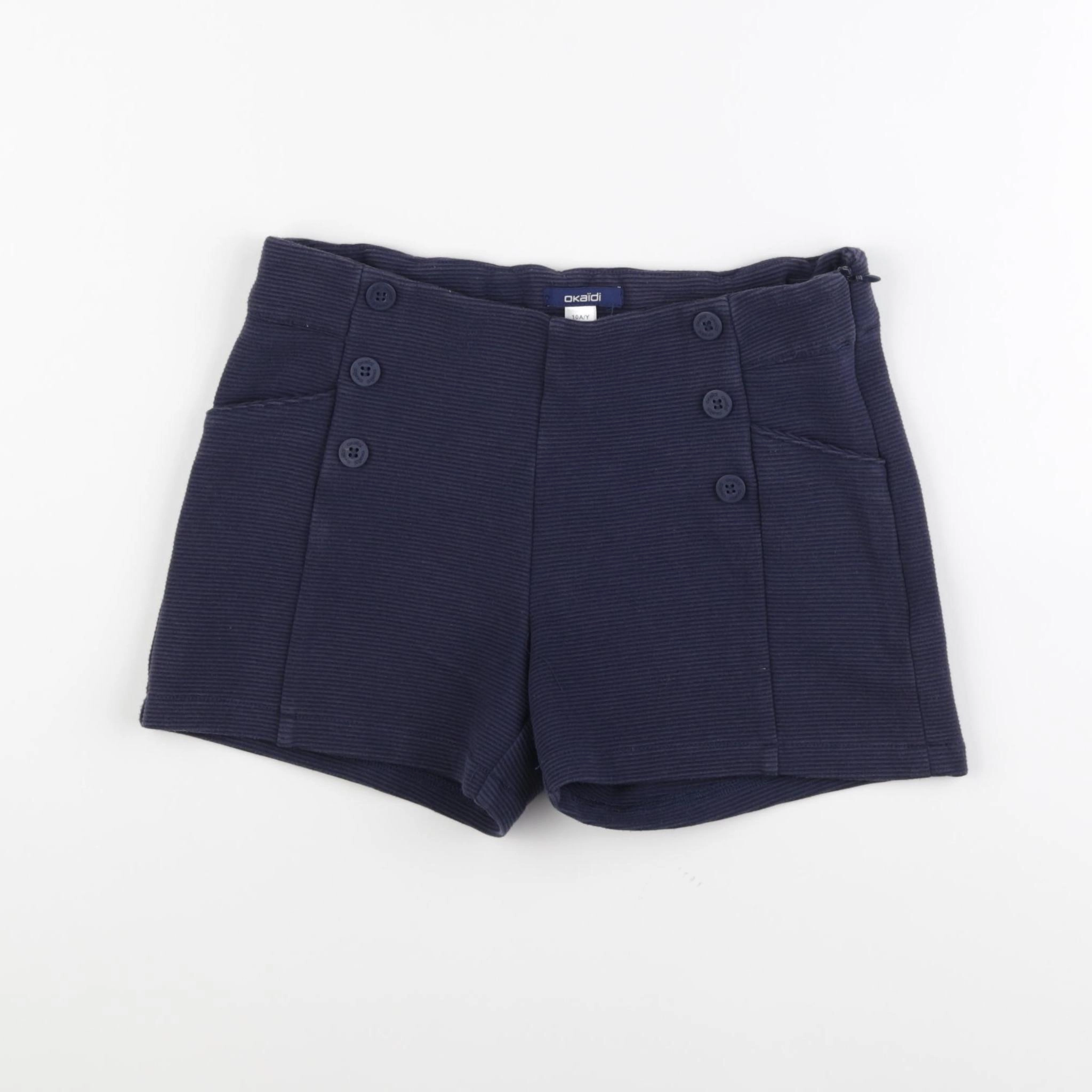 Okaidi - short bleu - 10 ans