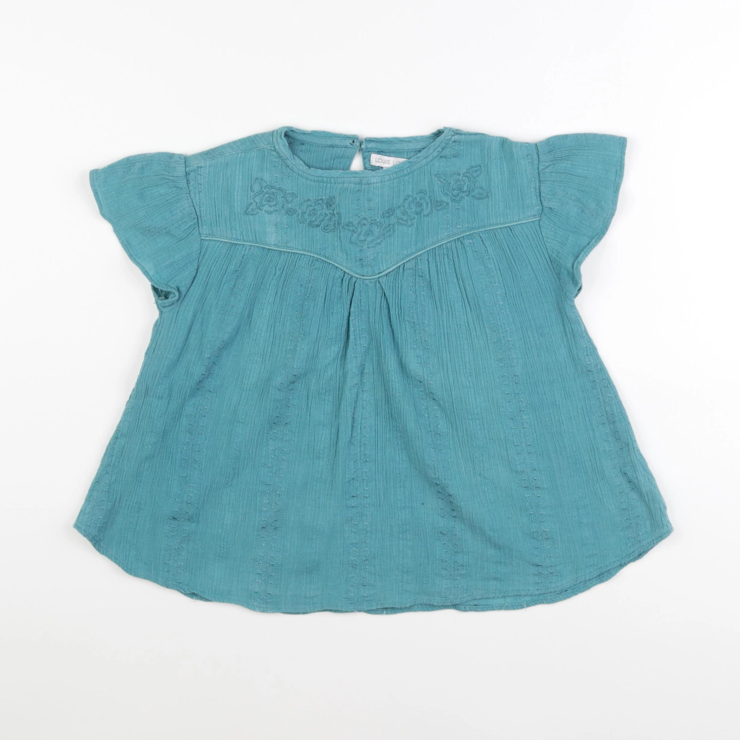 Louis Louise - blouse bleu - 10 ans