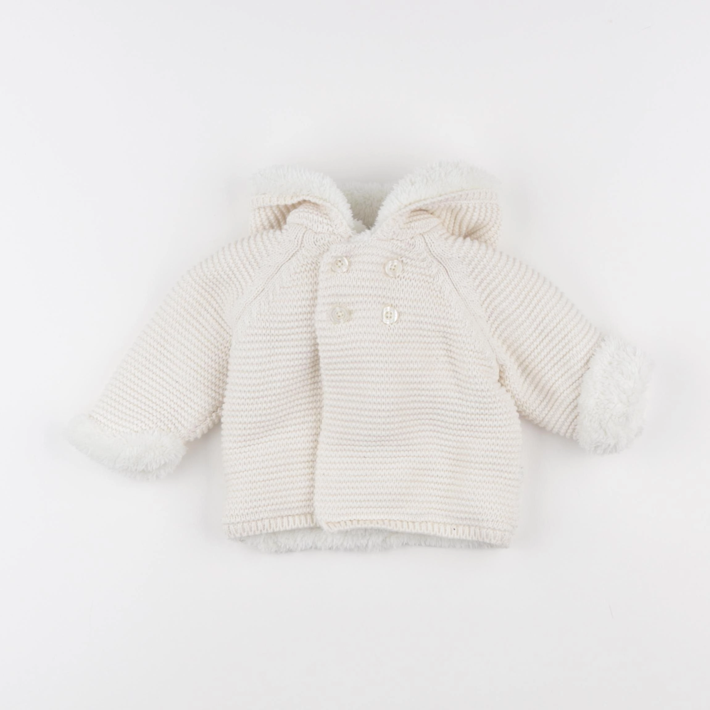 Cadet Rousselle - veste doublé beige - 3 mois