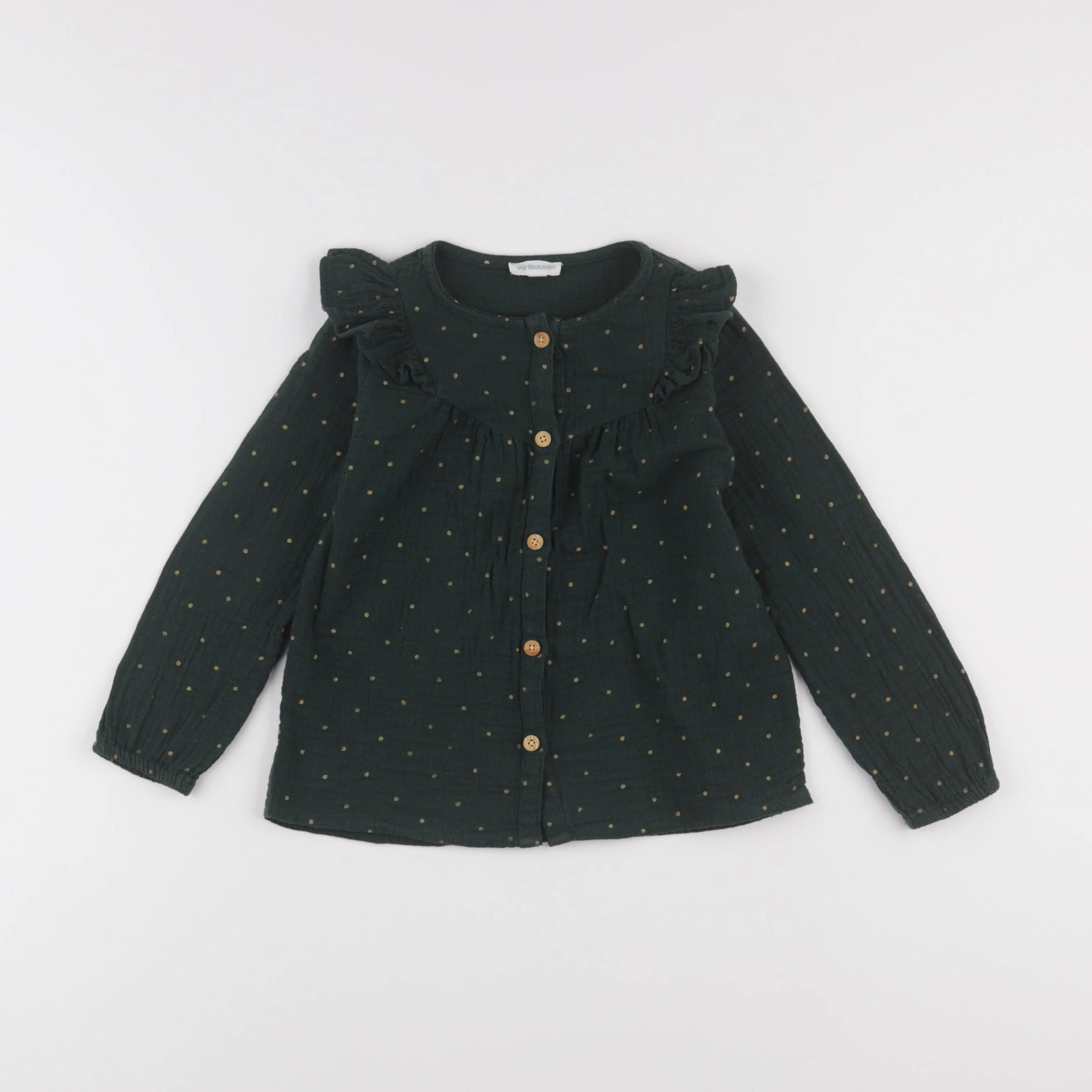 Vertbaudet - blouse vert - 4 ans