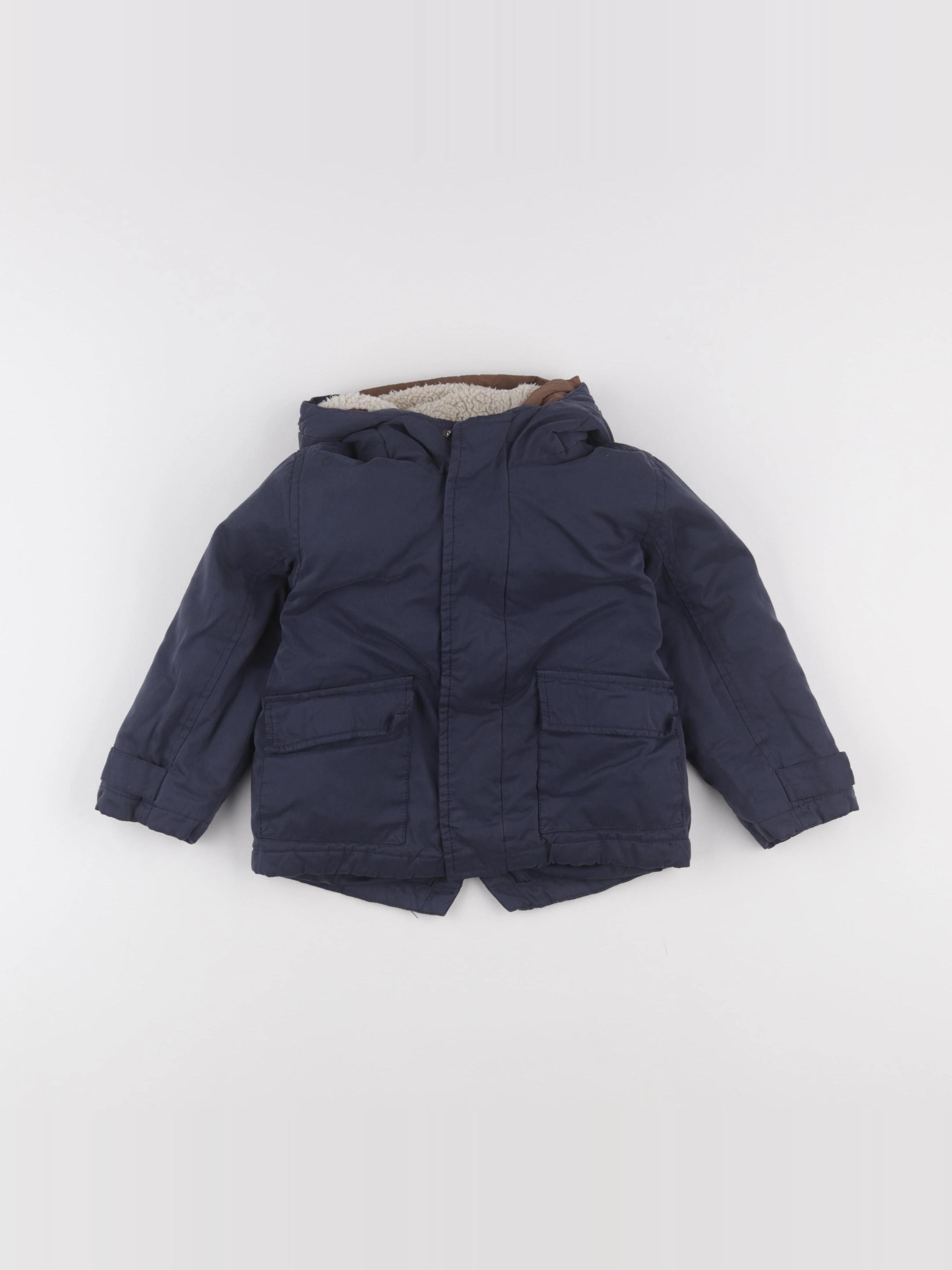 Vertbaudet - parka bleu - 3 ans