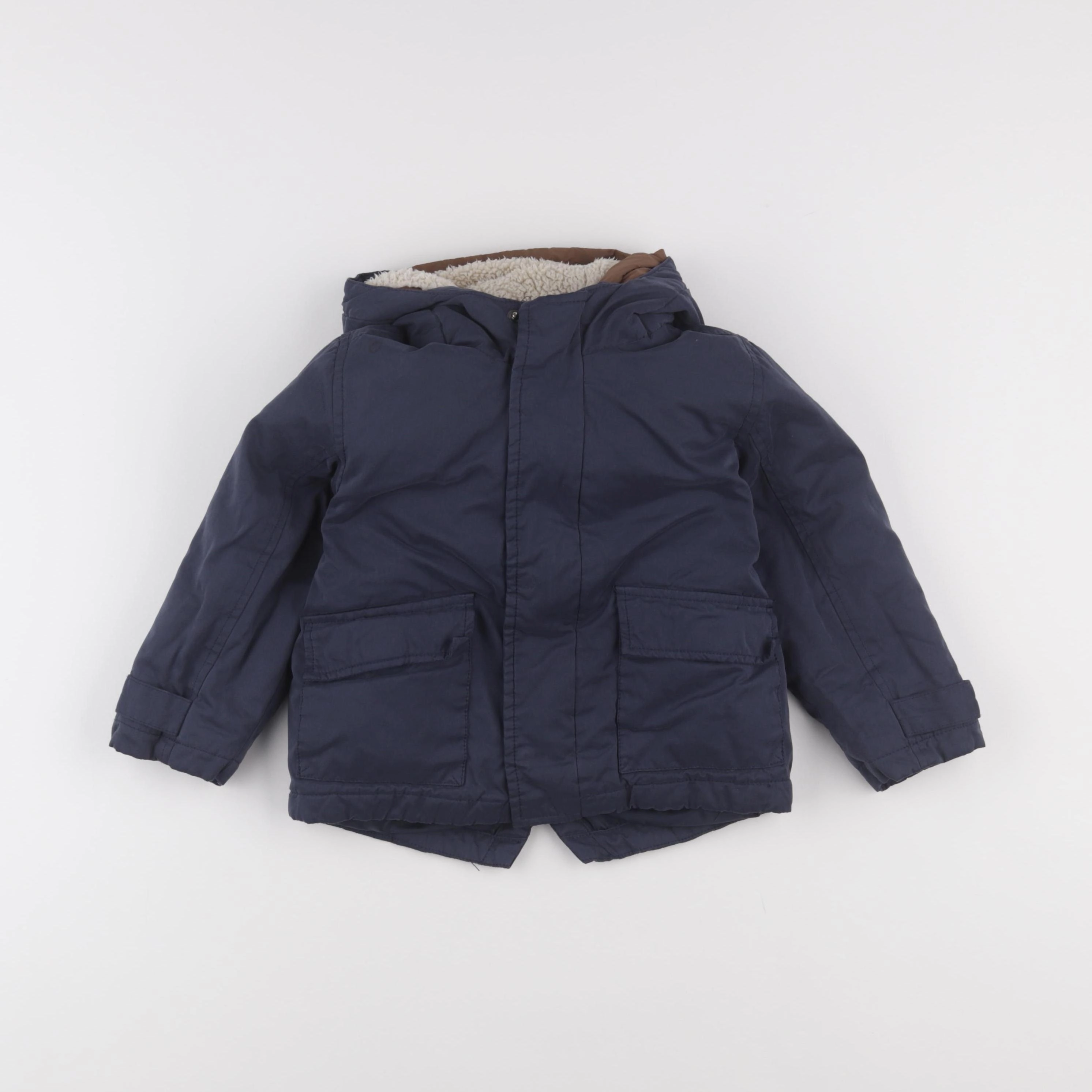 Vertbaudet - parka bleu - 3 ans
