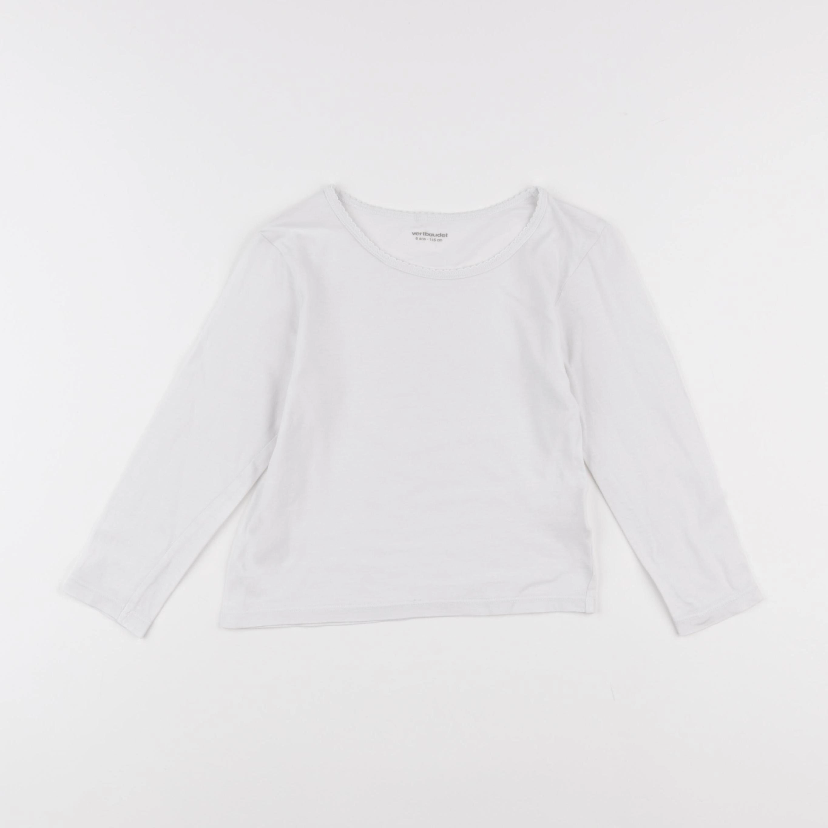 Vertbaudet - maillot de corps blanc - 6 ans