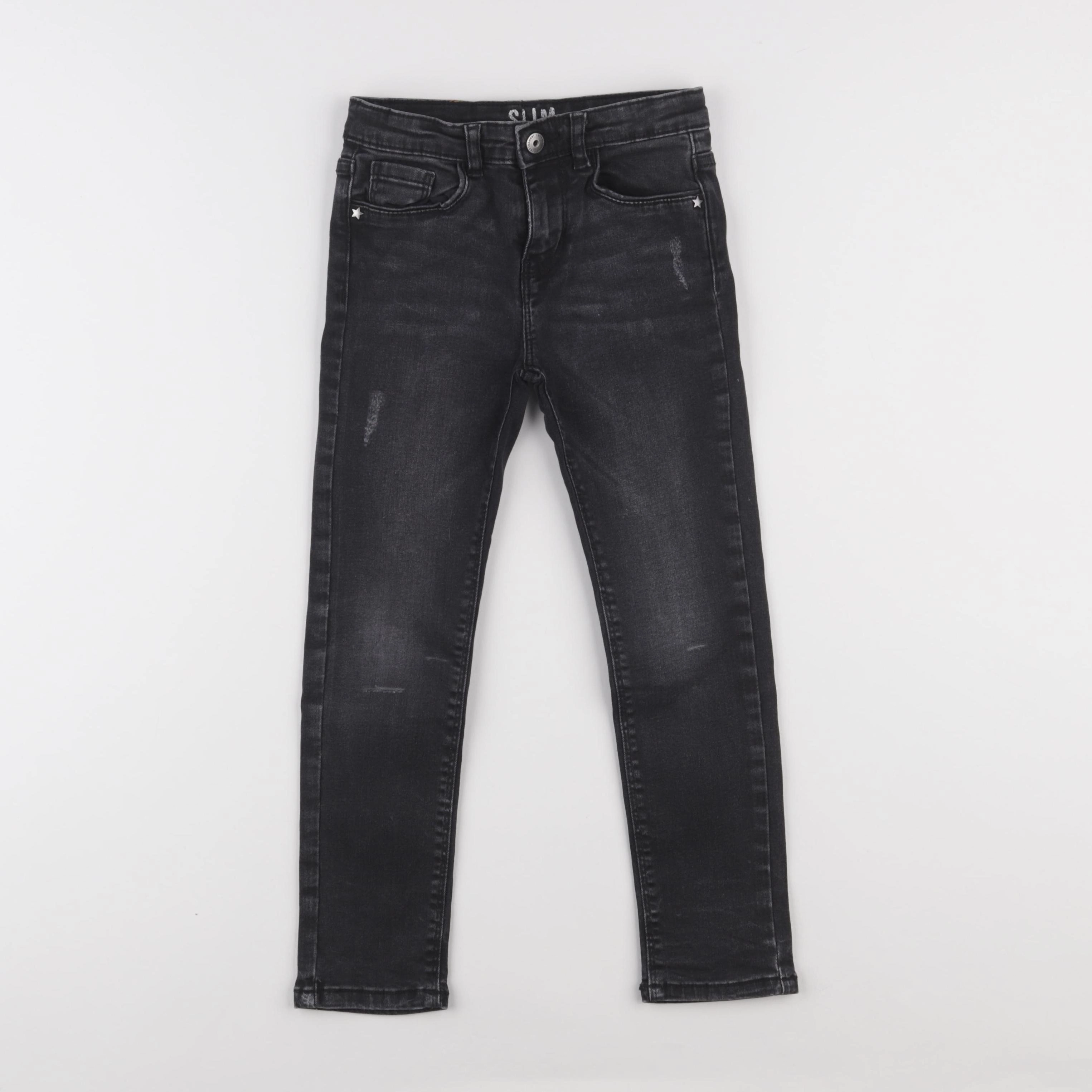 Vertbaudet - jean gris - 6 ans