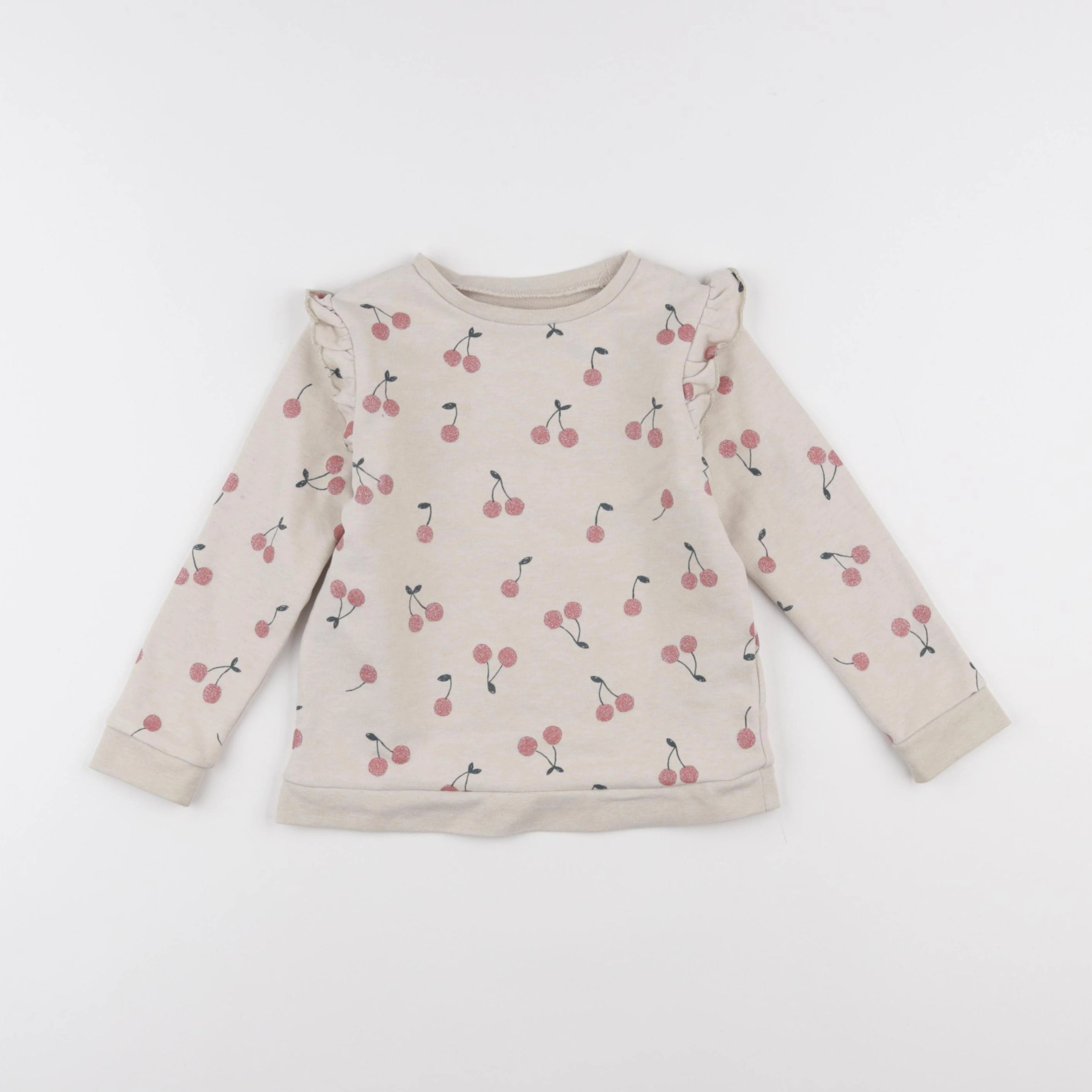 Vertbaudet - sweat beige - 5 ans