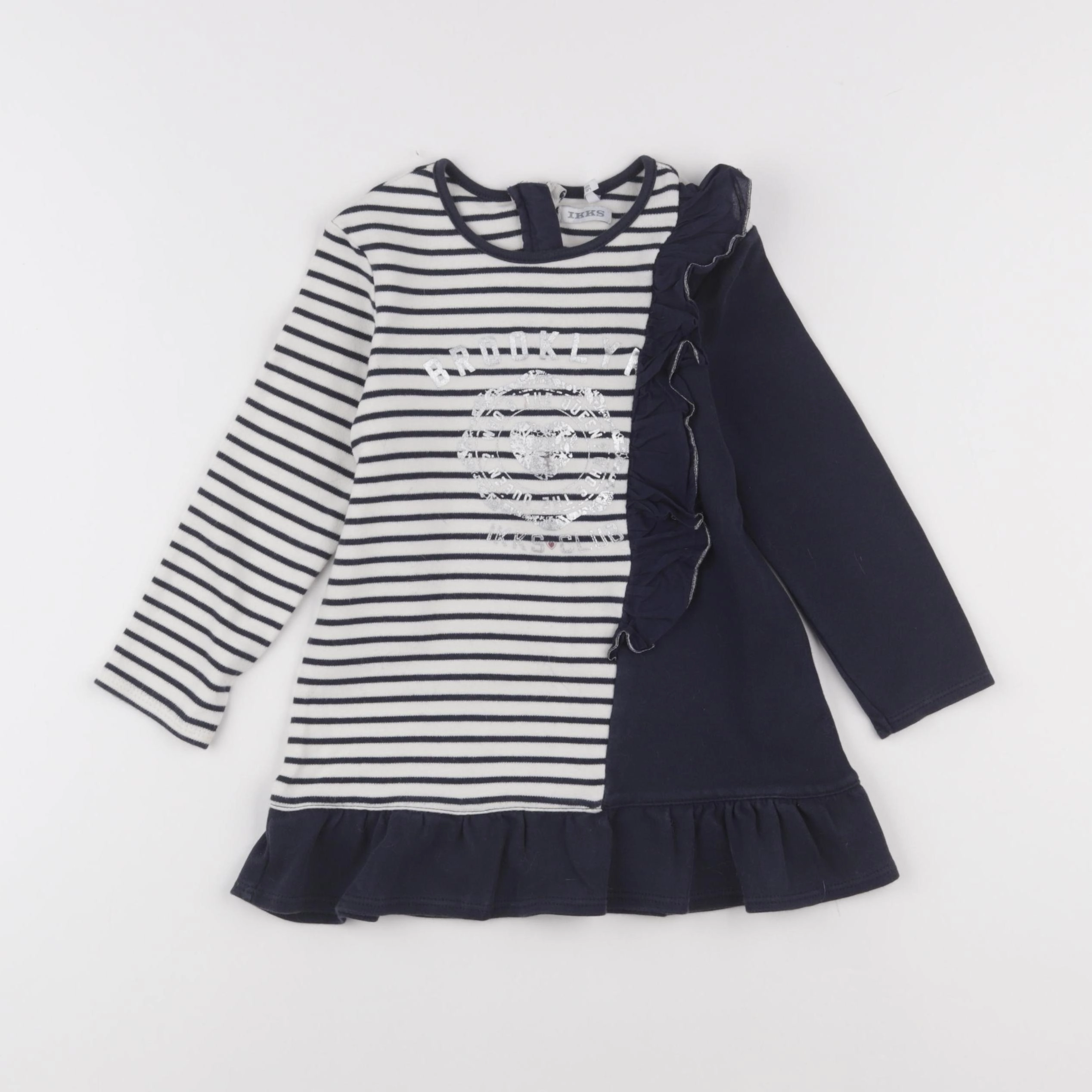 IKKS - robe beige, bleu - 3 ans