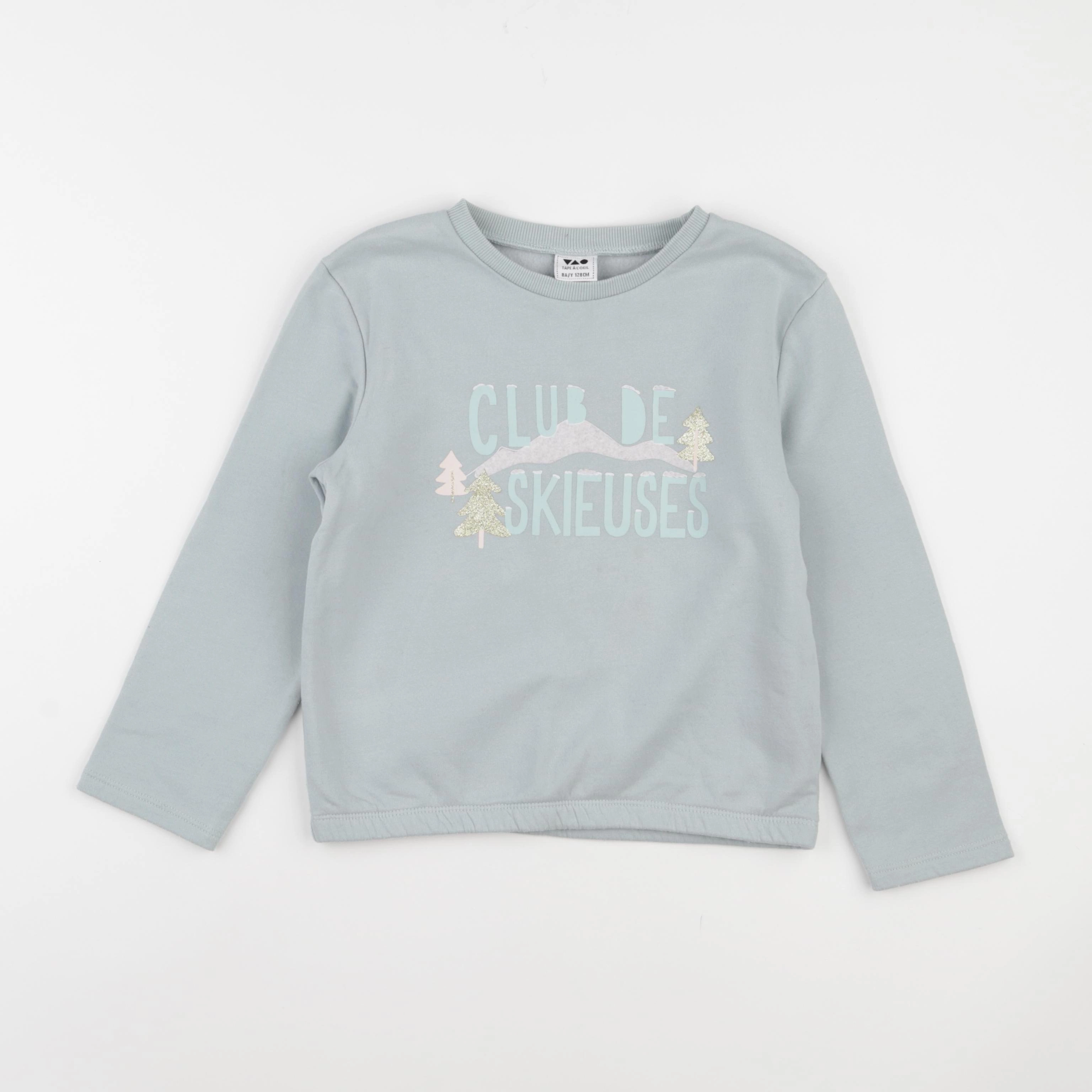 Tape à l'oeil - sweat bleu - 8 ans