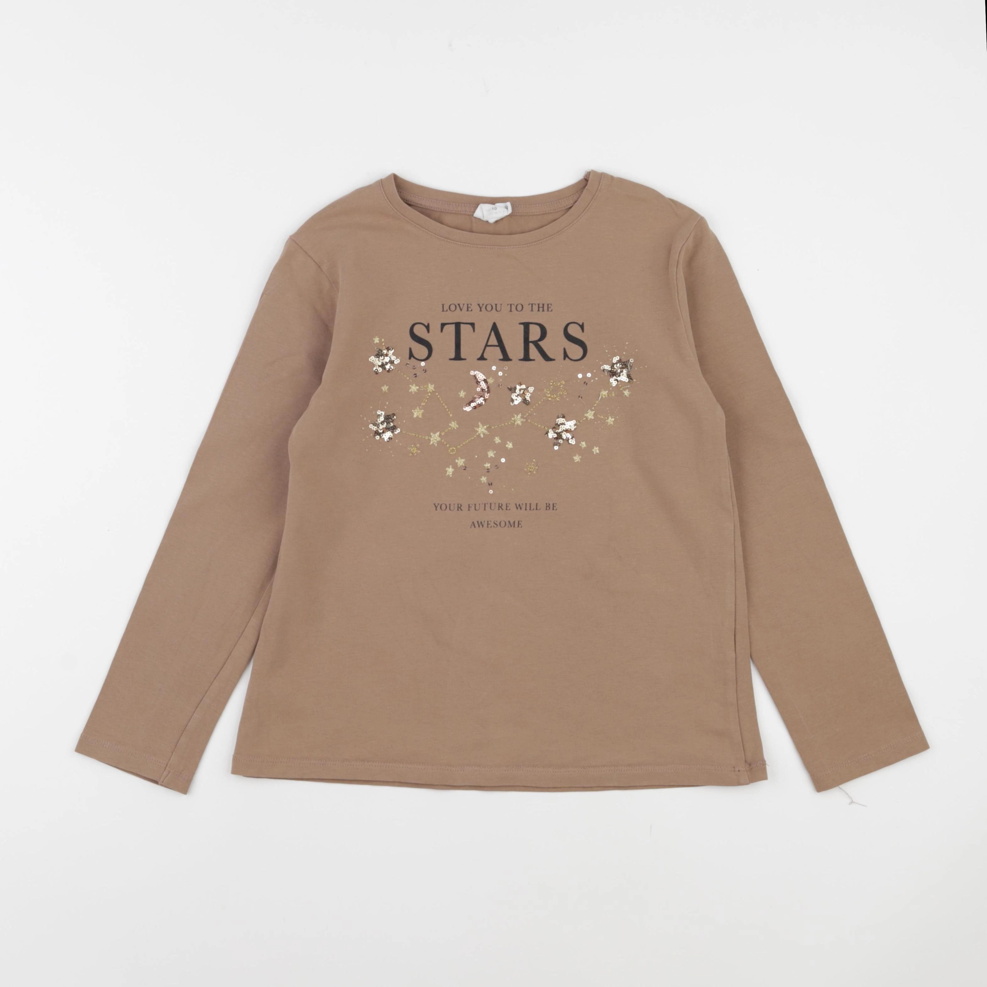 Zara - tee-shirt marron - 10 ans