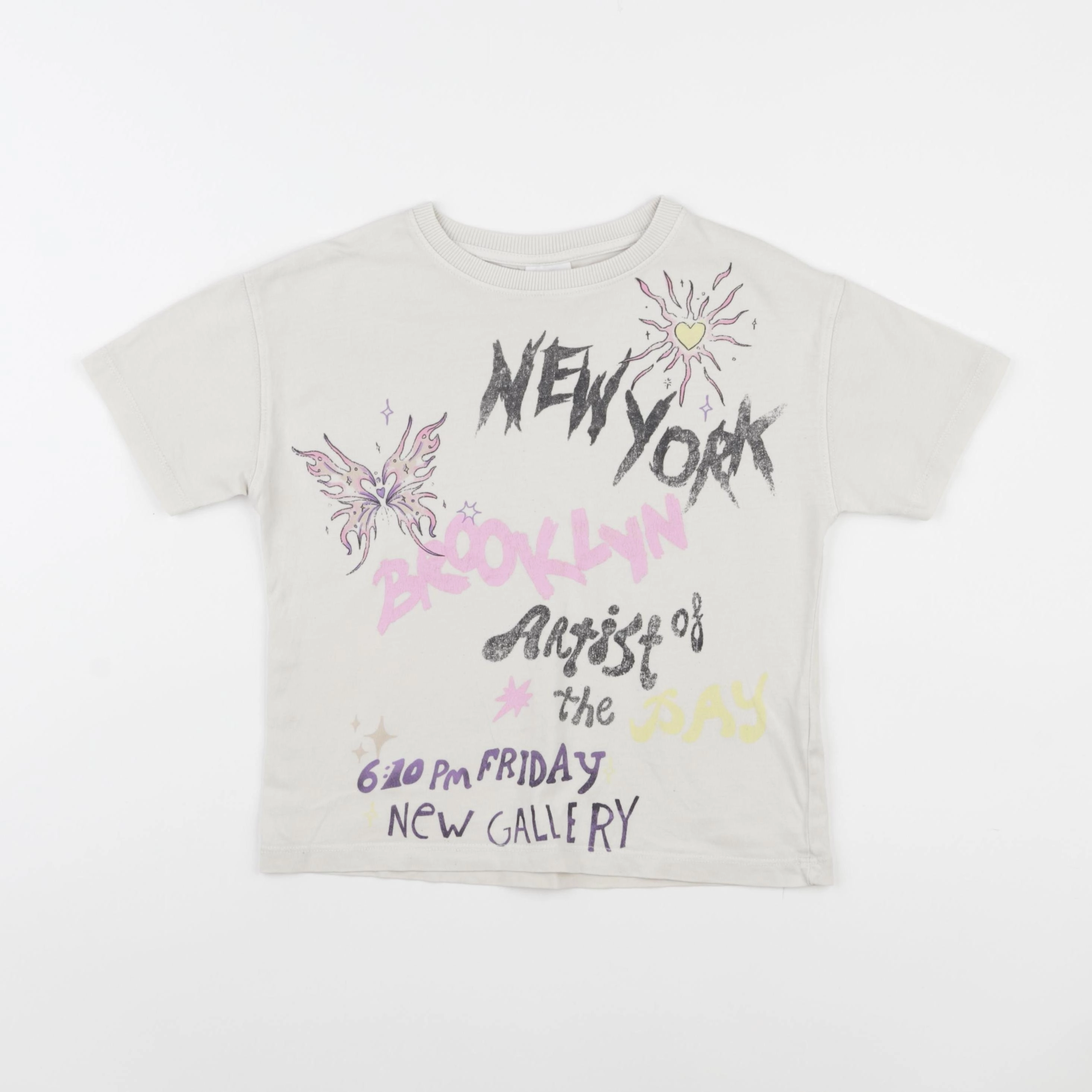 Zara - tee-shirt multicolore - 6/7 ans