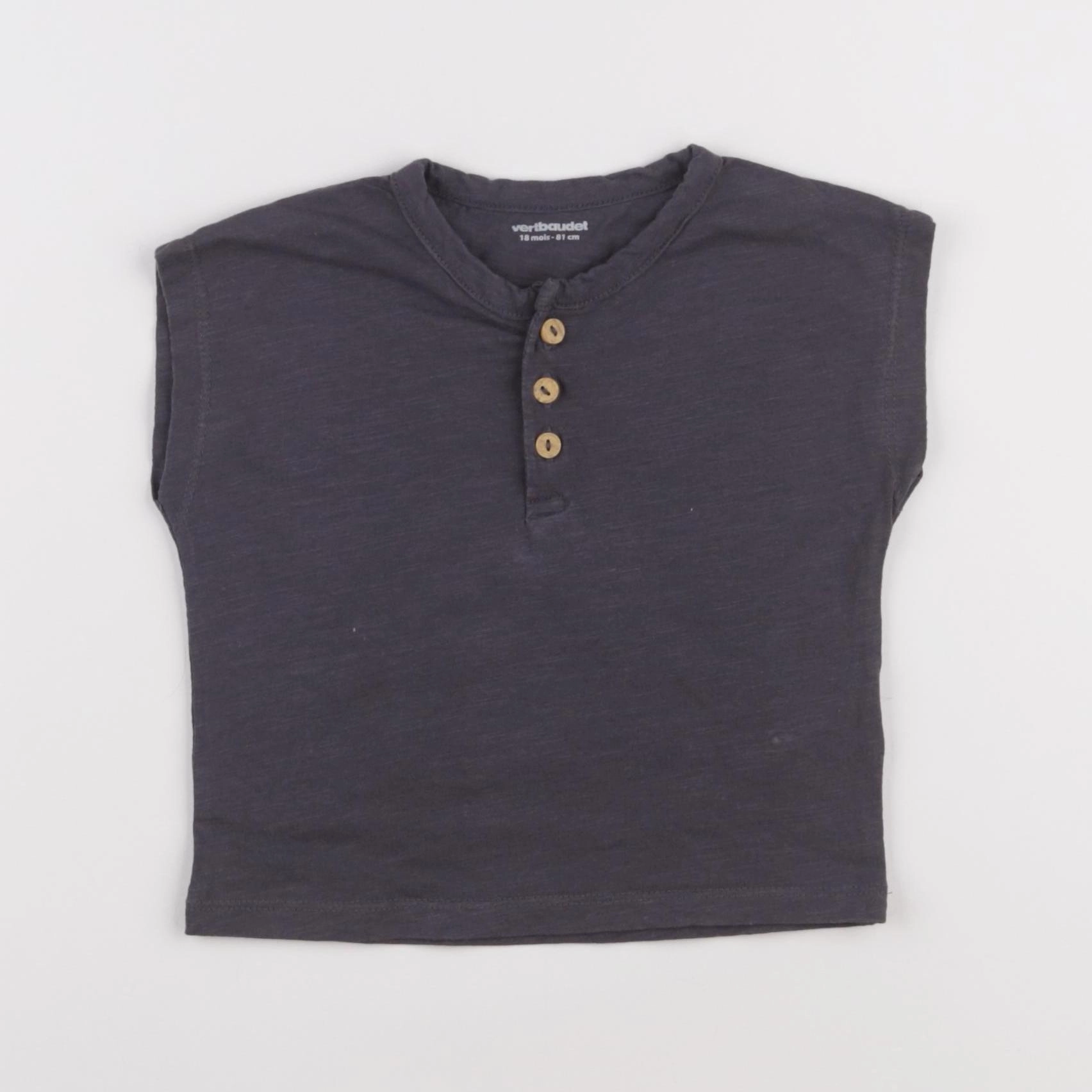 Vertbaudet - tee-shirt gris - 18 mois
