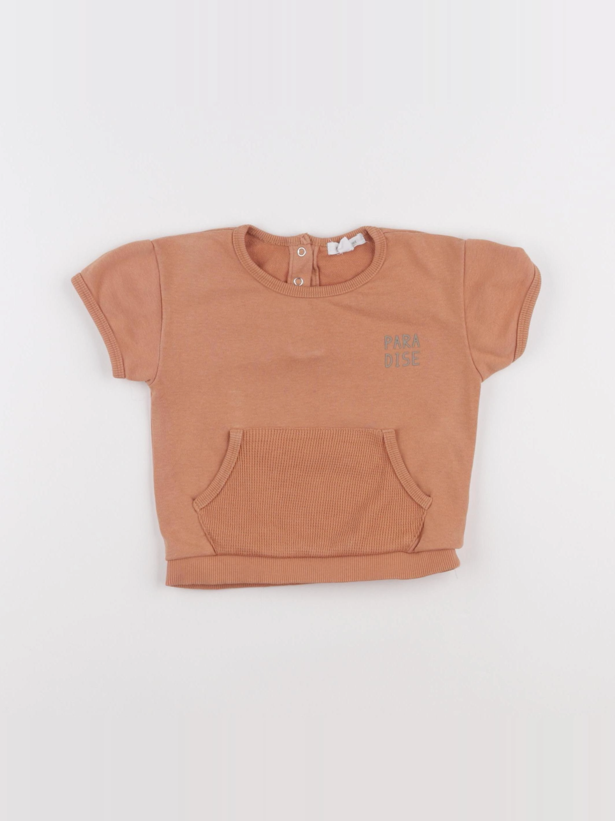 Vertbaudet - sweat marron - 18 mois