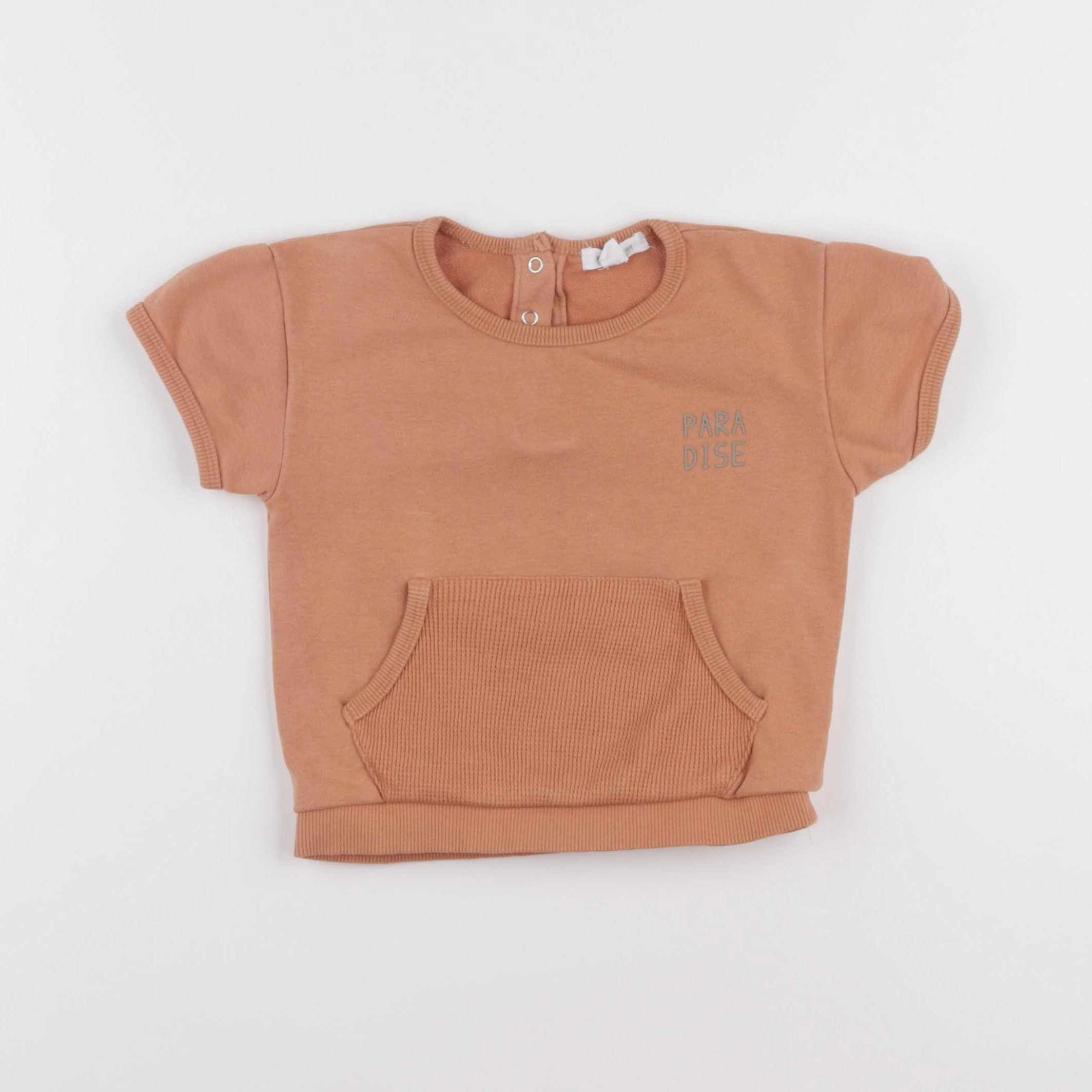 Vertbaudet - sweat marron - 18 mois