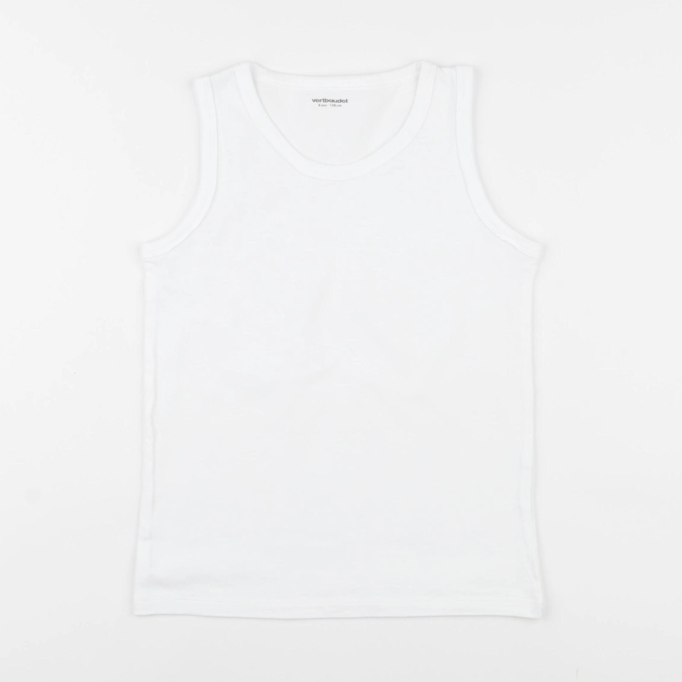 Vertbaudet - maillot de corps blanc - 8 ans