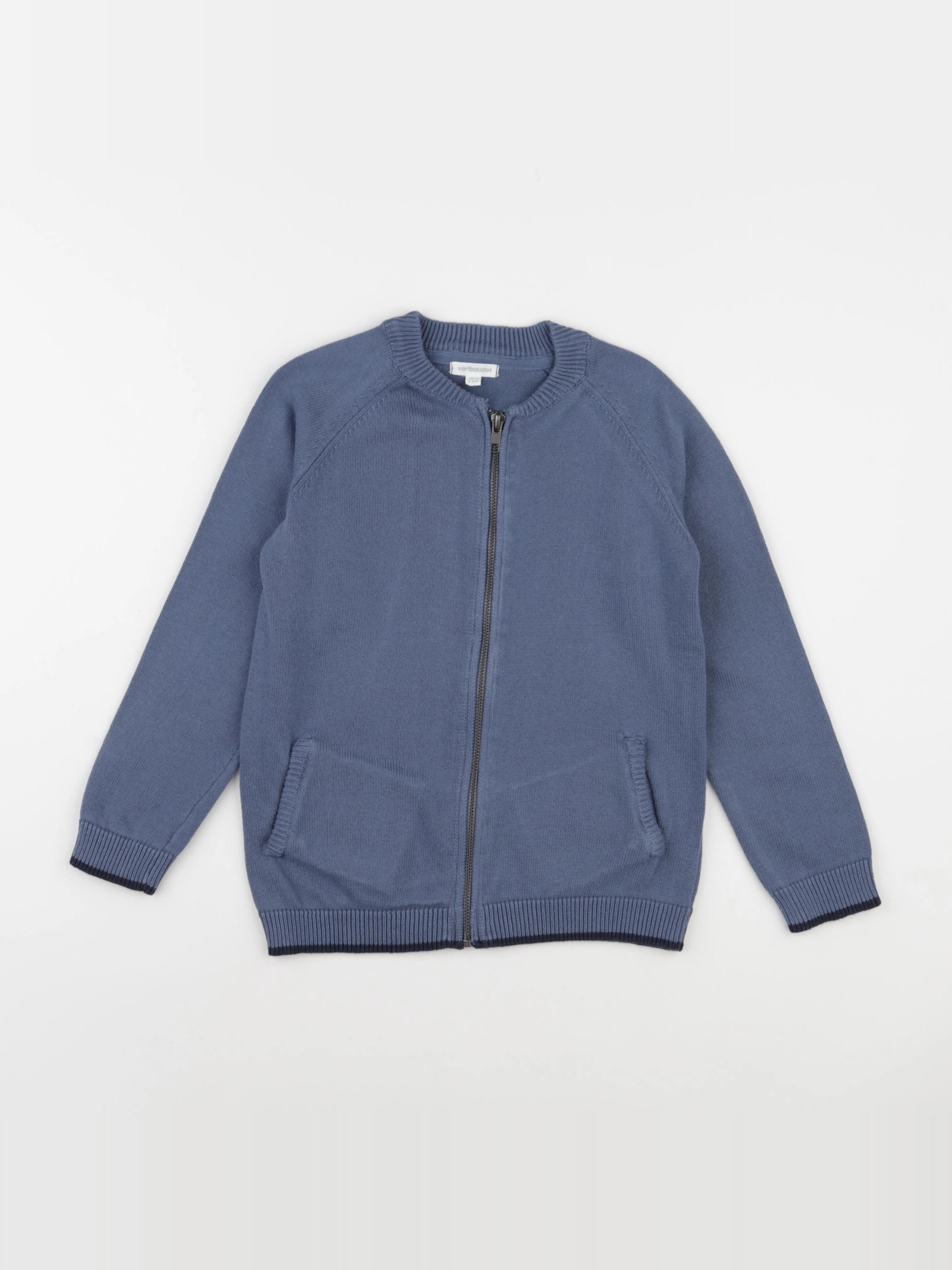 Vertbaudet - gilet bleu - 8 ans