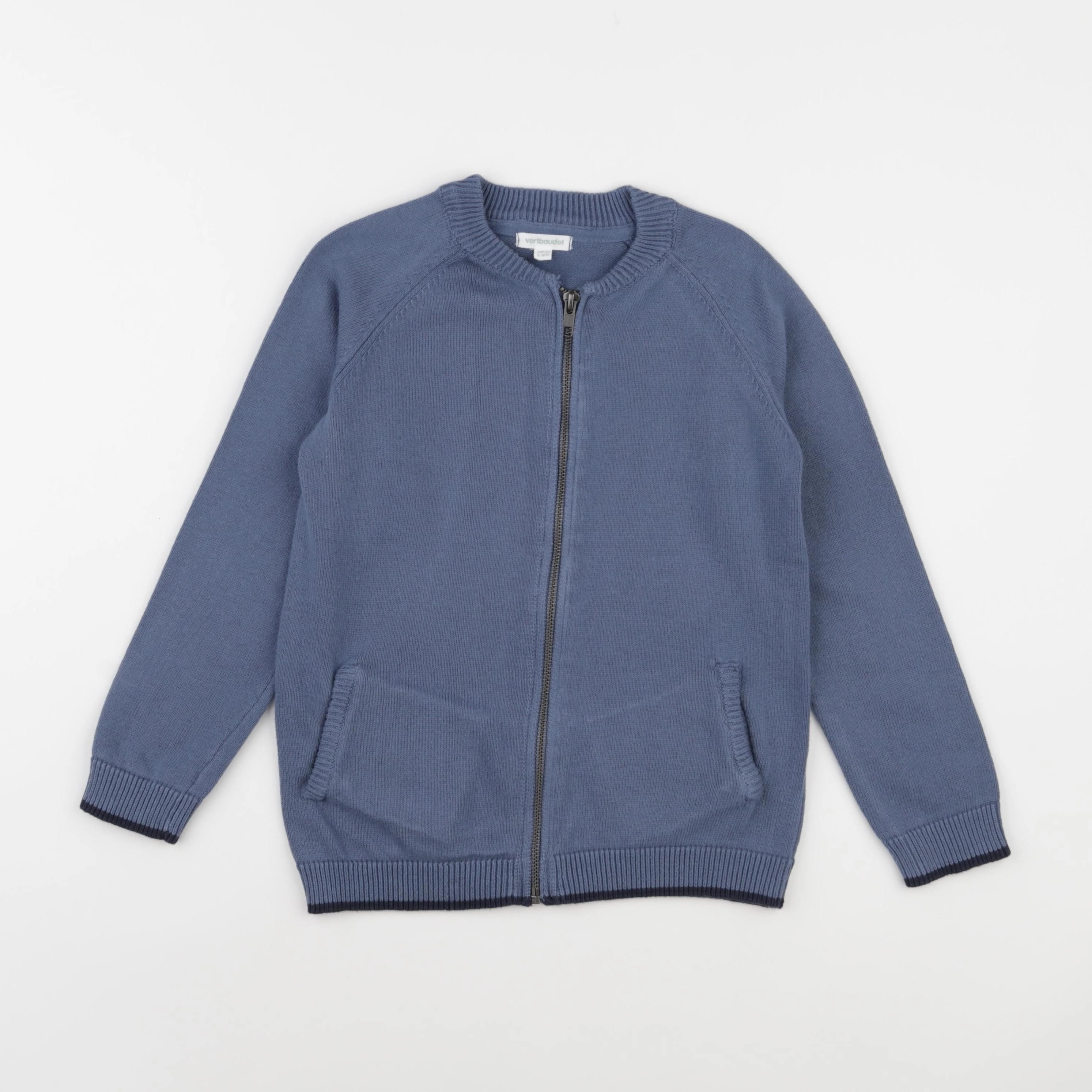 Vertbaudet - gilet bleu - 8 ans
