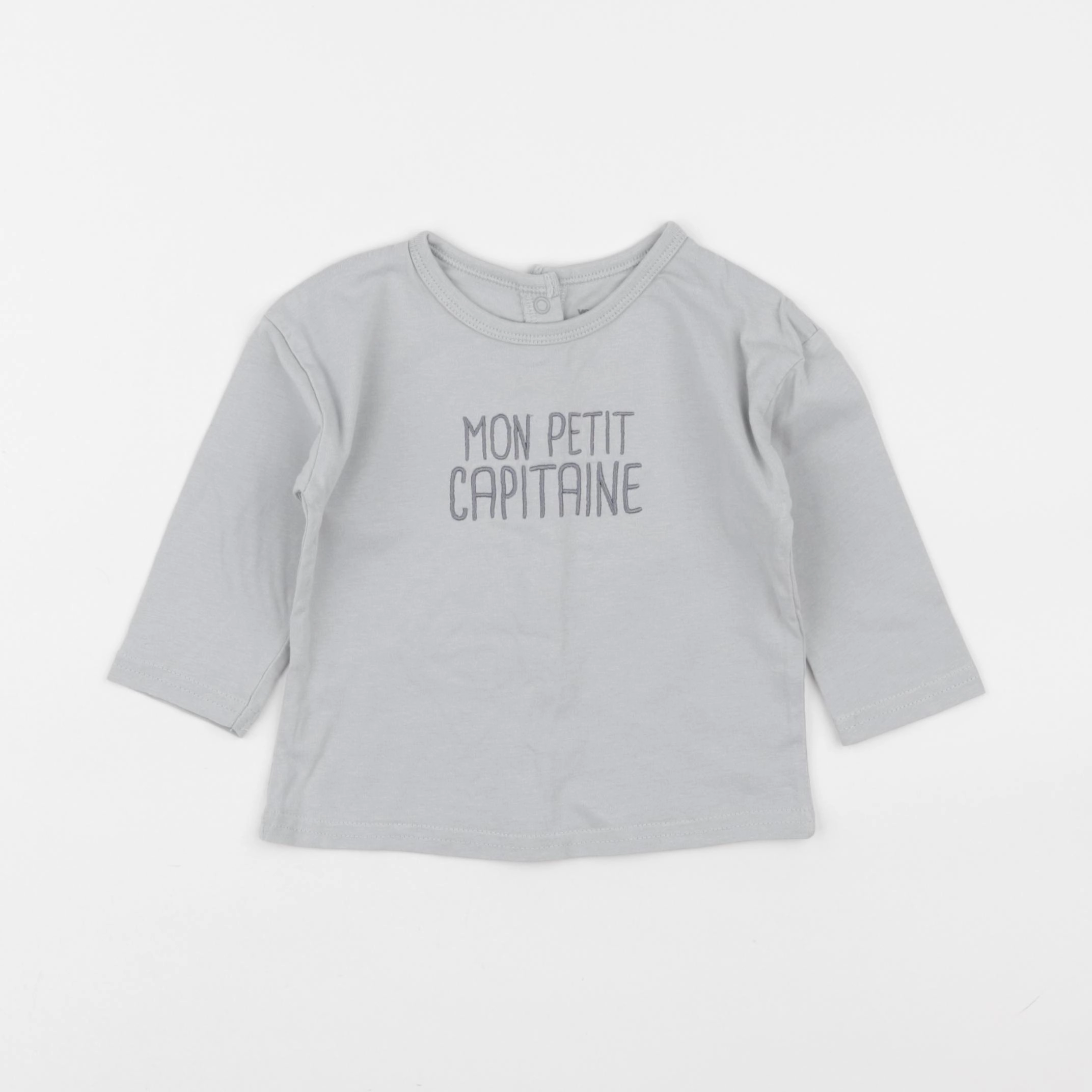Vertbaudet - tee-shirt bleu - 9 mois