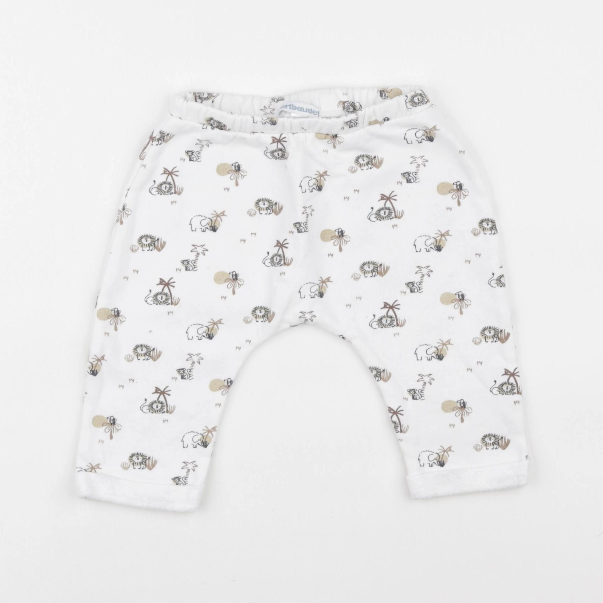 Vertbaudet - jogging blanc - 9 mois