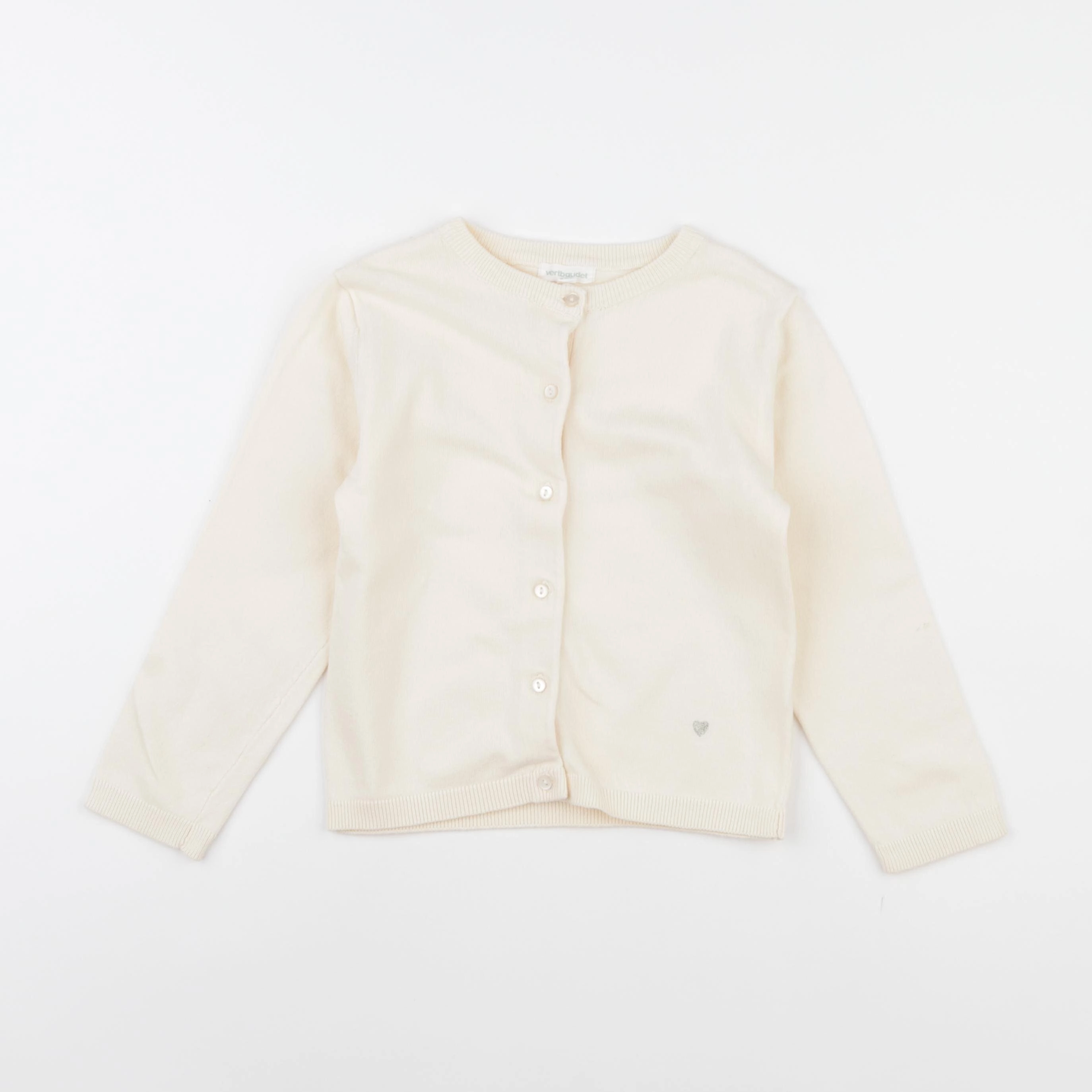 Vertbaudet - gilet beige - 6 ans