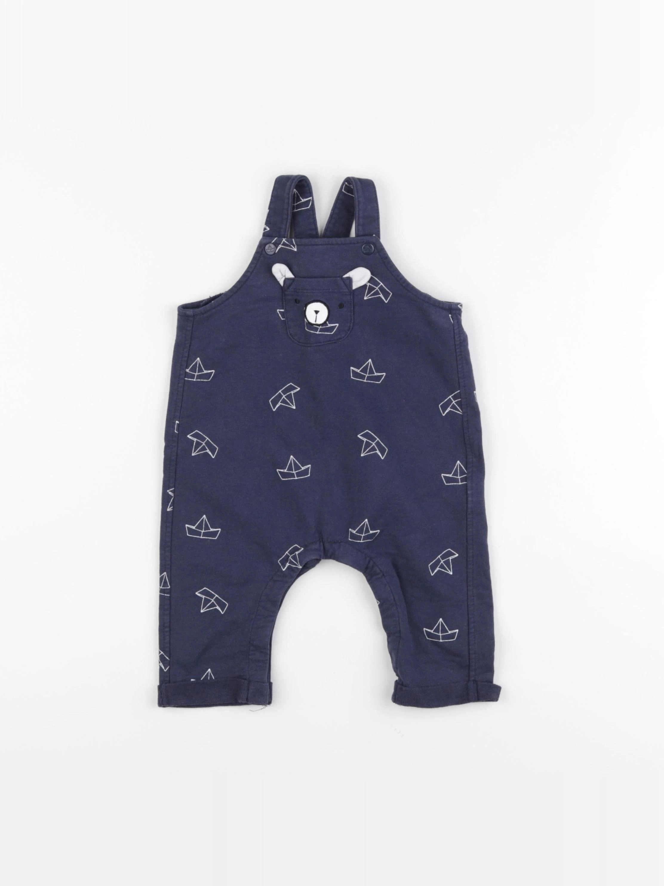 Vertbaudet - combinaison bleu - 6 mois